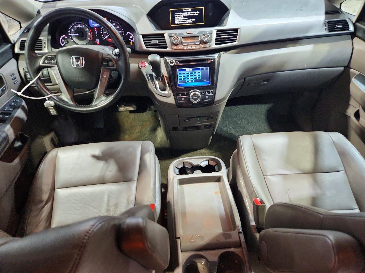 2014 Honda Odyssey White vin: 5FNRL5H98EB065816