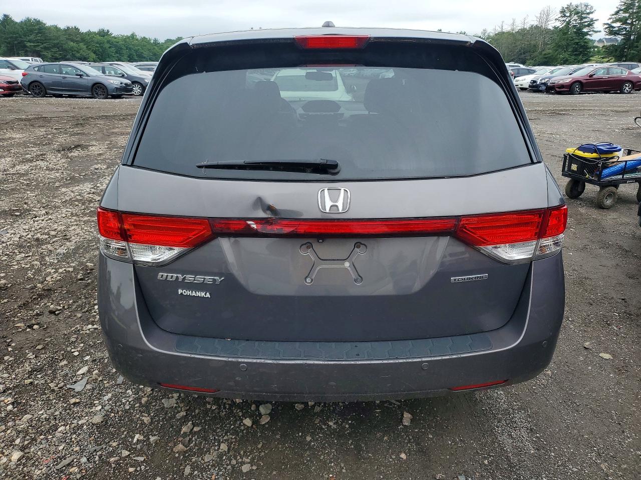 2014 Honda Odyssey Touring Charcoal vin: 5FNRL5H98EB070093