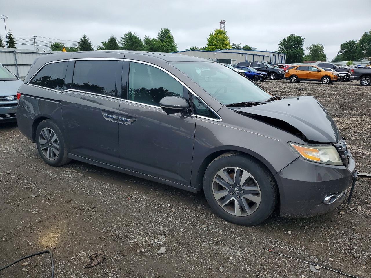 2014 Honda Odyssey Touring Charcoal vin: 5FNRL5H98EB070093
