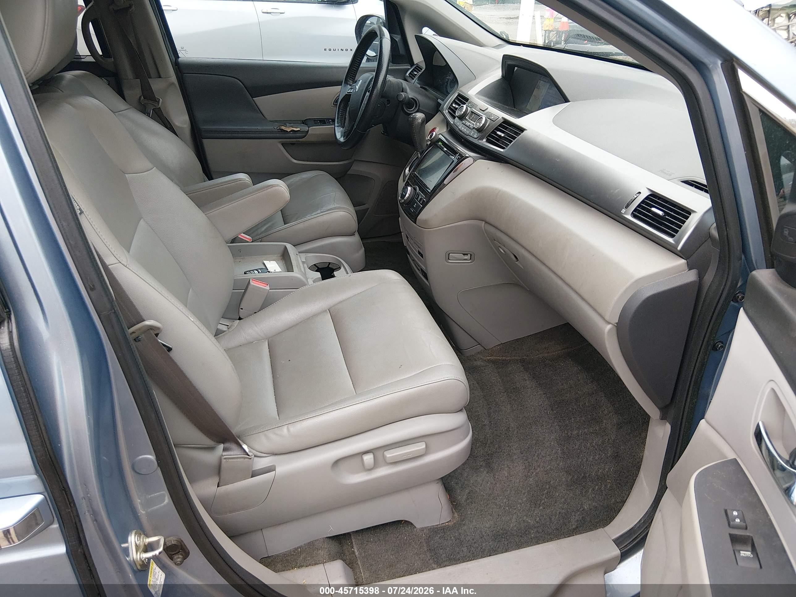 2014 Honda Odyssey Touring/touring Elite Blue vin: 5FNRL5H98EB112732