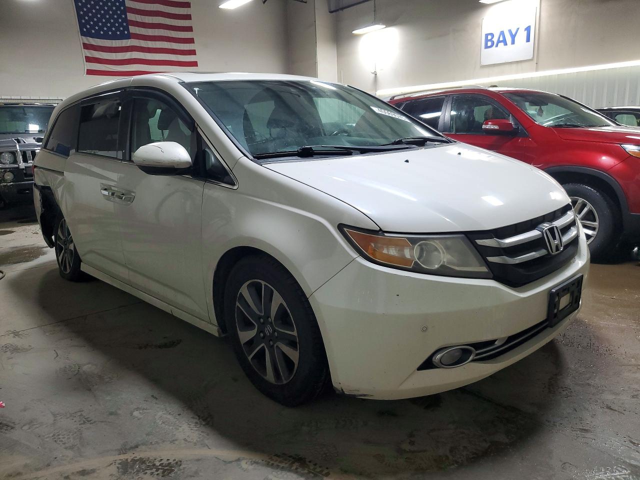 2014 Honda Odyssey Touring/touring Elite Белый vin: 5FNRL5H98EB114951