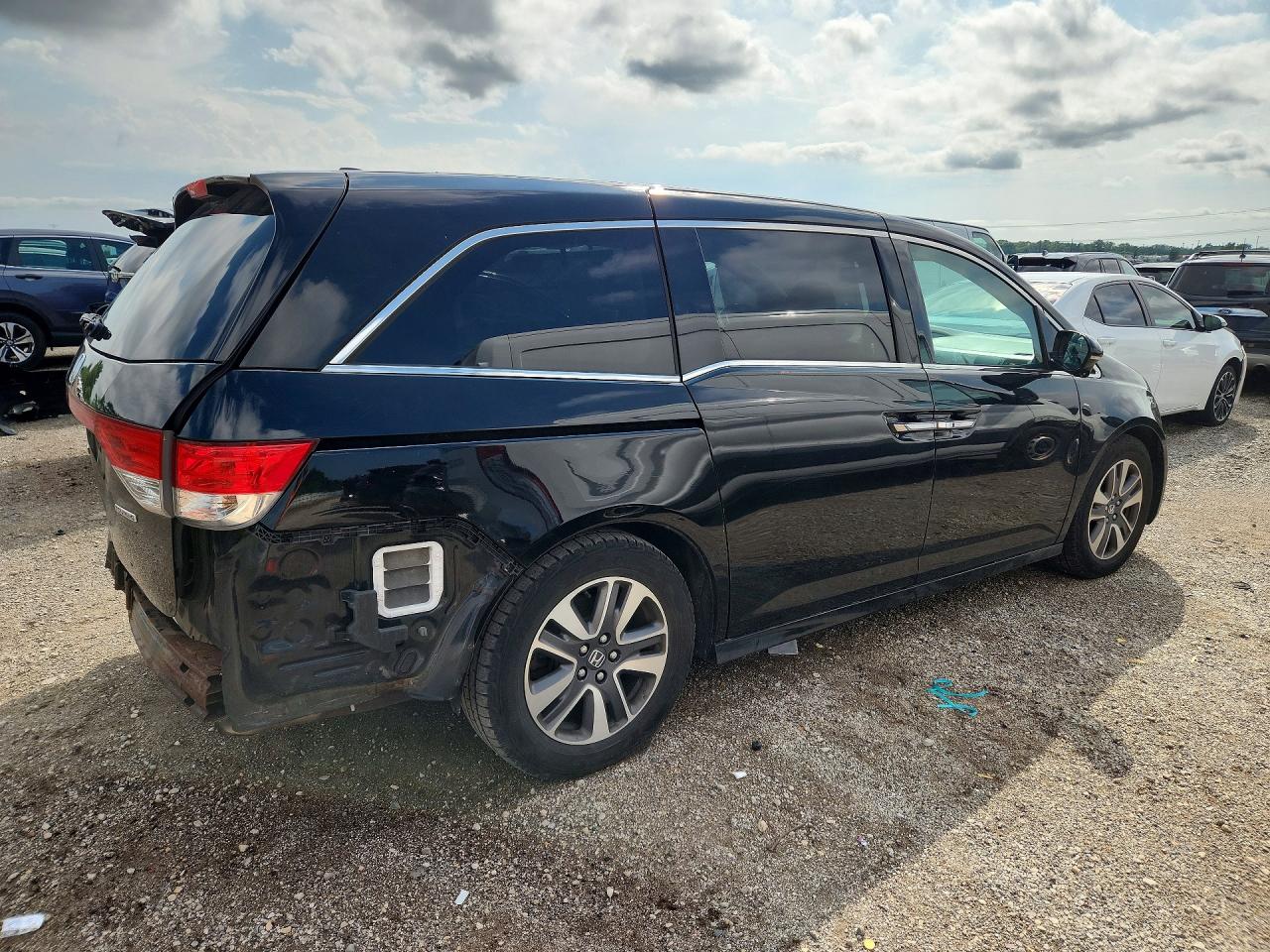 2014 Honda Odyssey Touring Black vin: 5FNRL5H98EB136271
