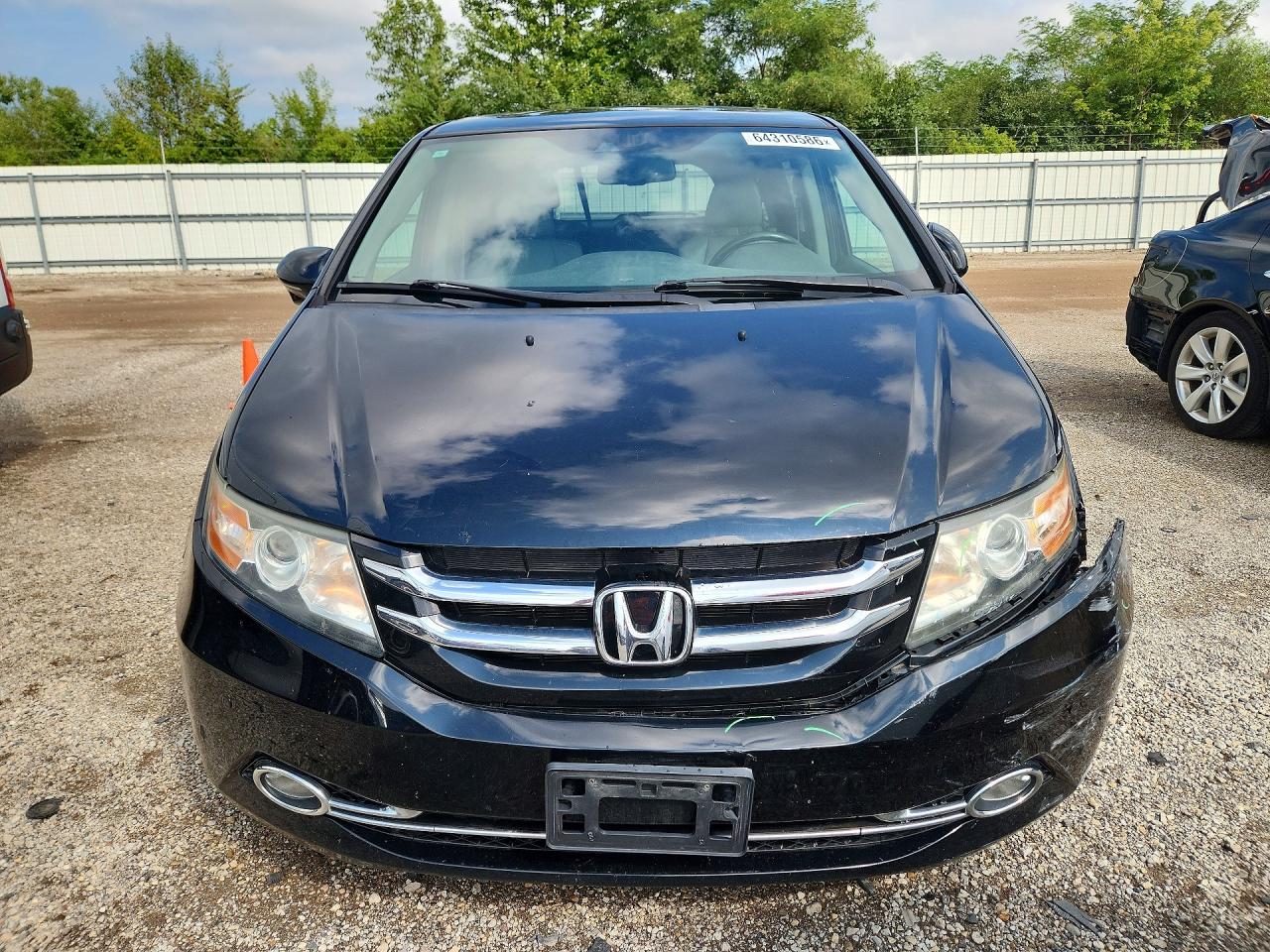 2014 Honda Odyssey Touring Black vin: 5FNRL5H98EB136271
