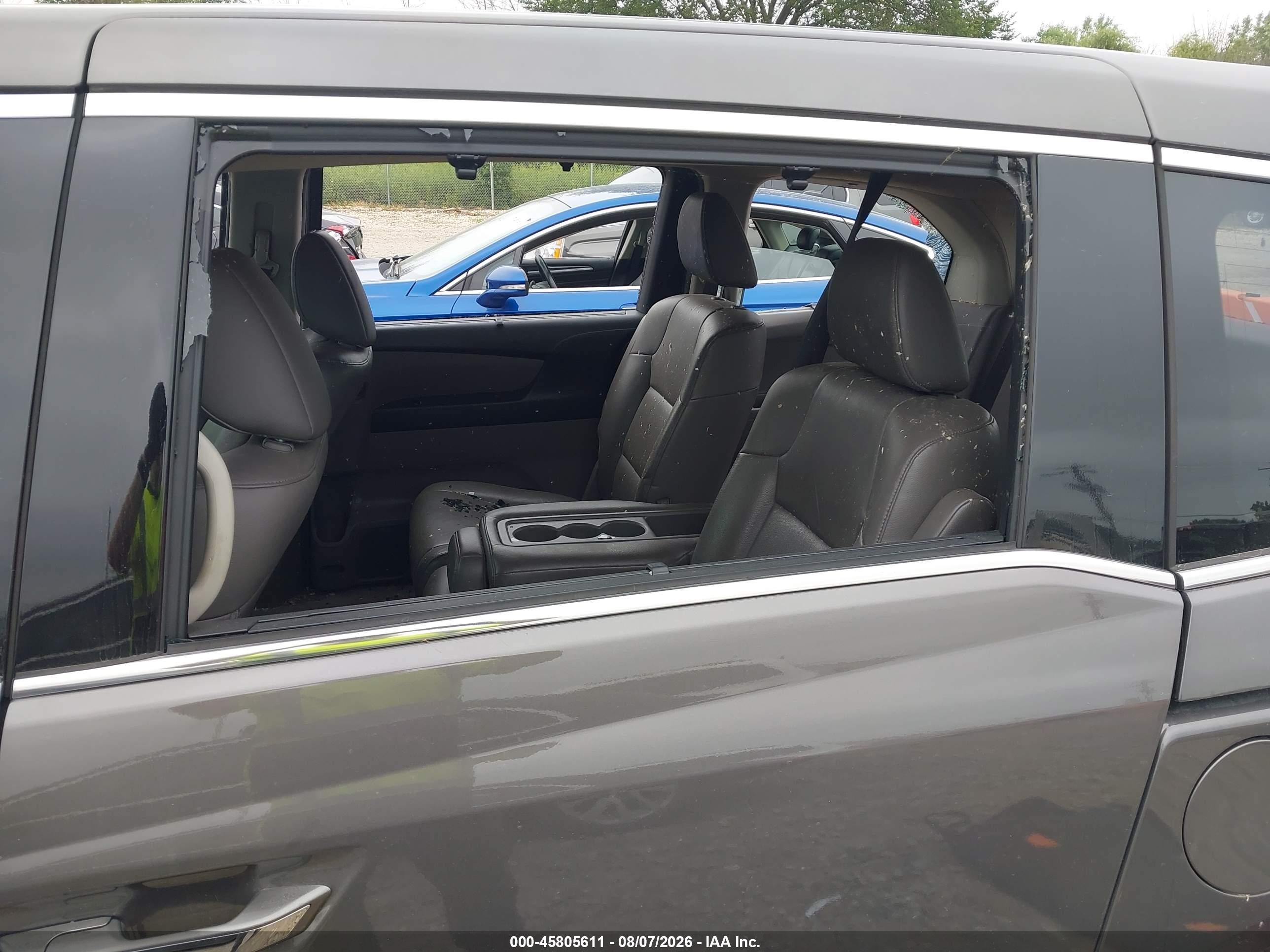 2015 Honda Odyssey Touring/touring Elite Gray vin: 5FNRL5H98FB054087