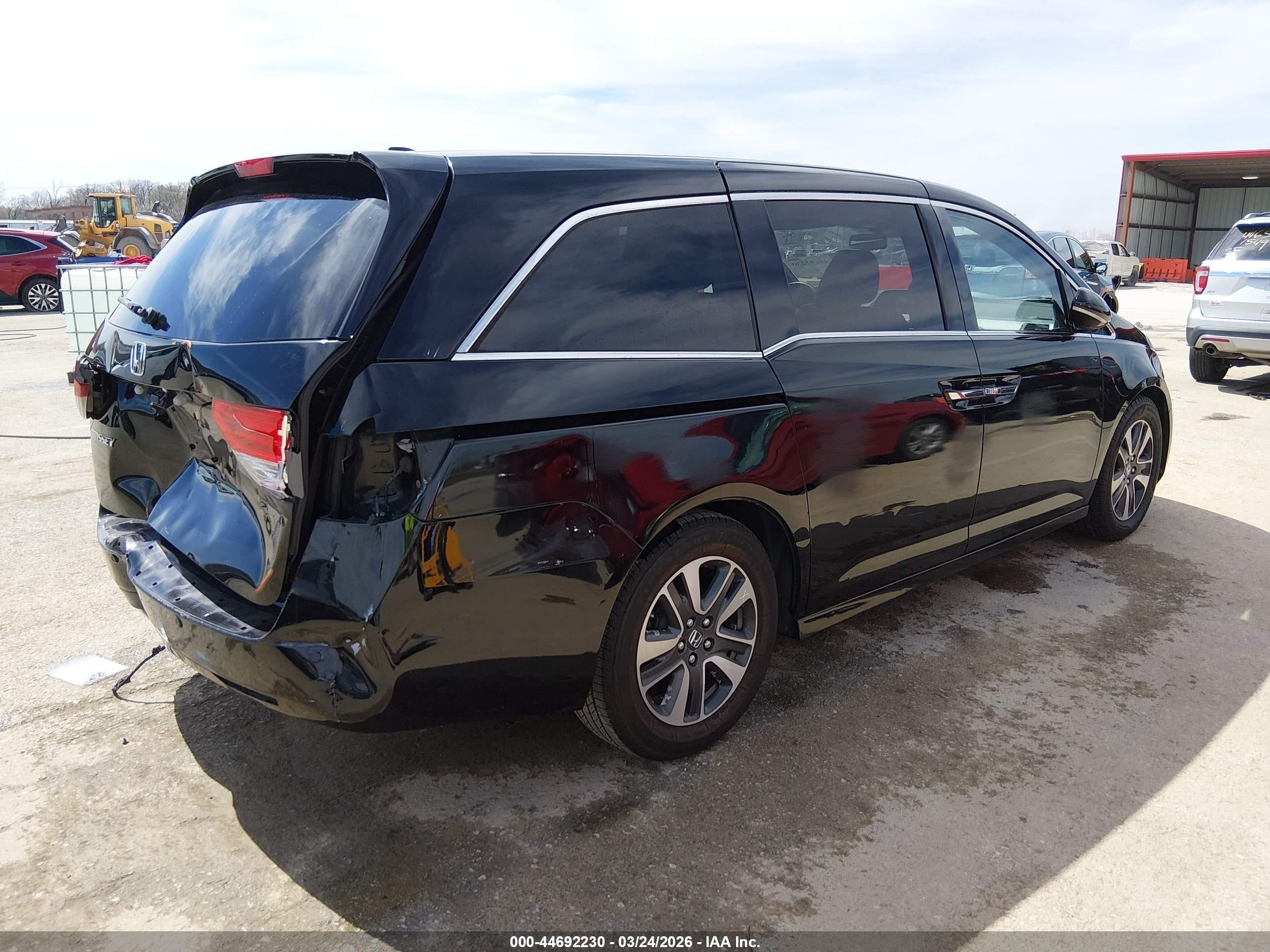 2015 Honda Odyssey Touring/touring Elite Black vin: 5FNRL5H98FB062416
