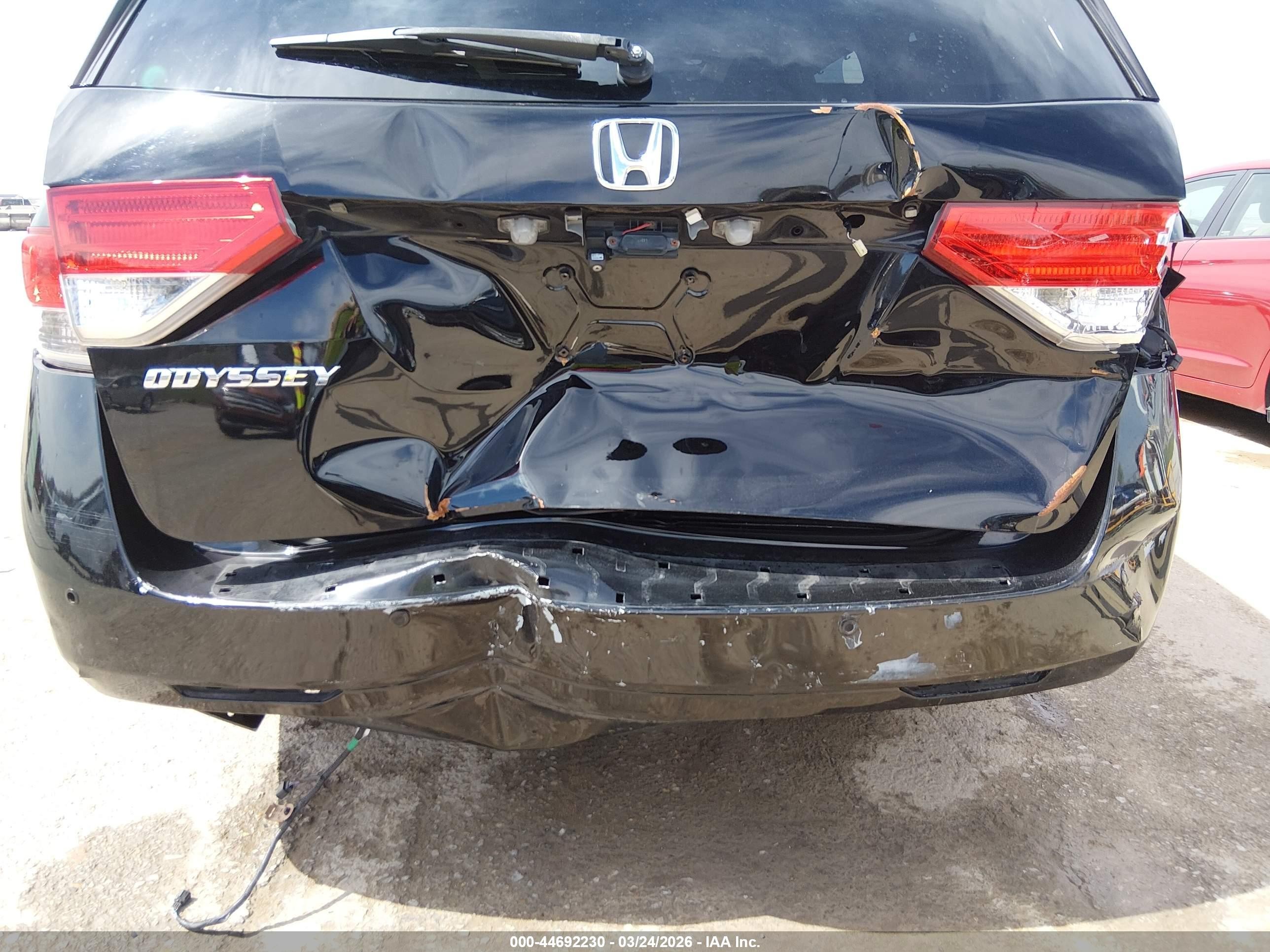 2015 Honda Odyssey Touring/touring Elite Black vin: 5FNRL5H98FB062416