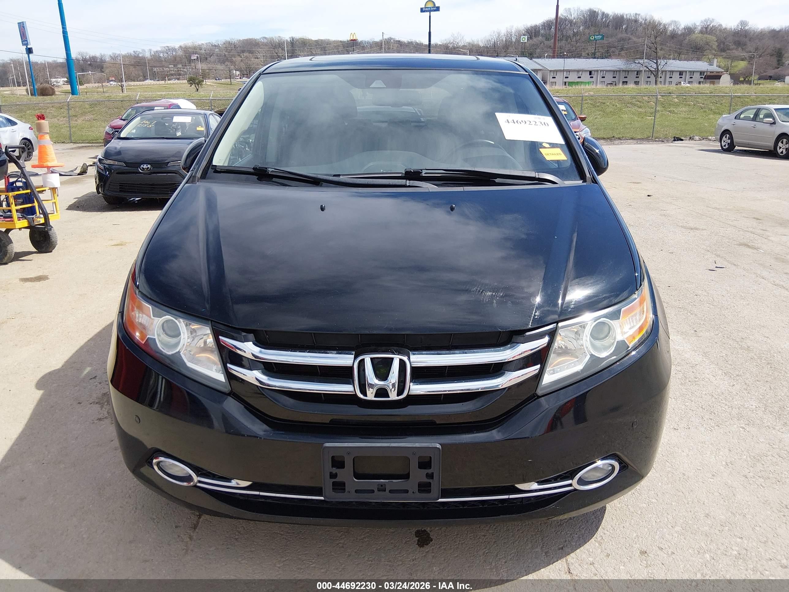 2015 Honda Odyssey Touring/touring Elite Black vin: 5FNRL5H98FB062416