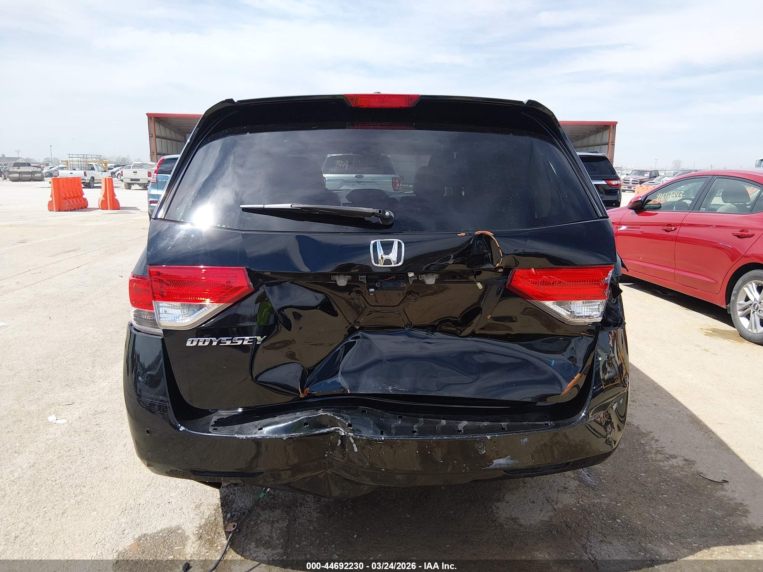 2015 Honda Odyssey Touring/touring Elite Black vin: 5FNRL5H98FB062416