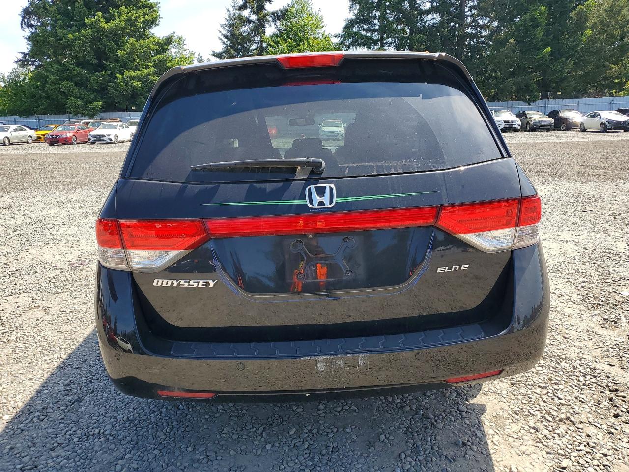 2015 Honda Odyssey Touring Black vin: 5FNRL5H98FB062464