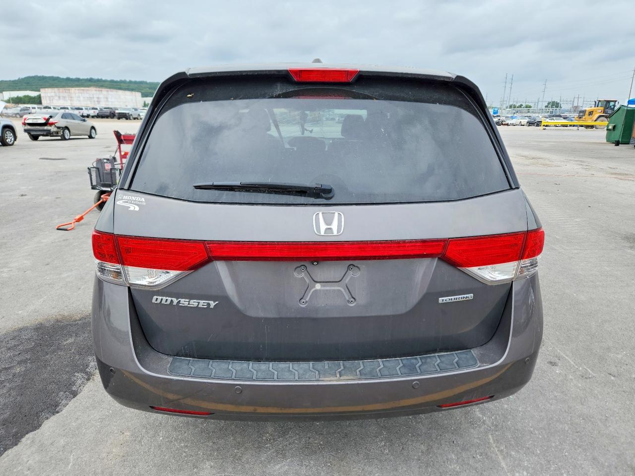 2015 Honda Odyssey Touring Gray vin: 5FNRL5H98FB091544