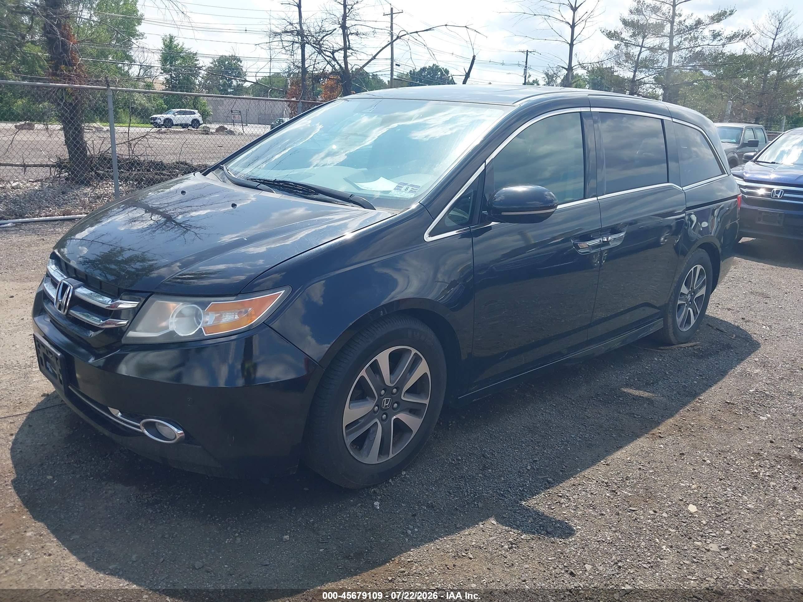 2015 Honda Odyssey Touring/touring Elite Black vin: 5FNRL5H98FB104339