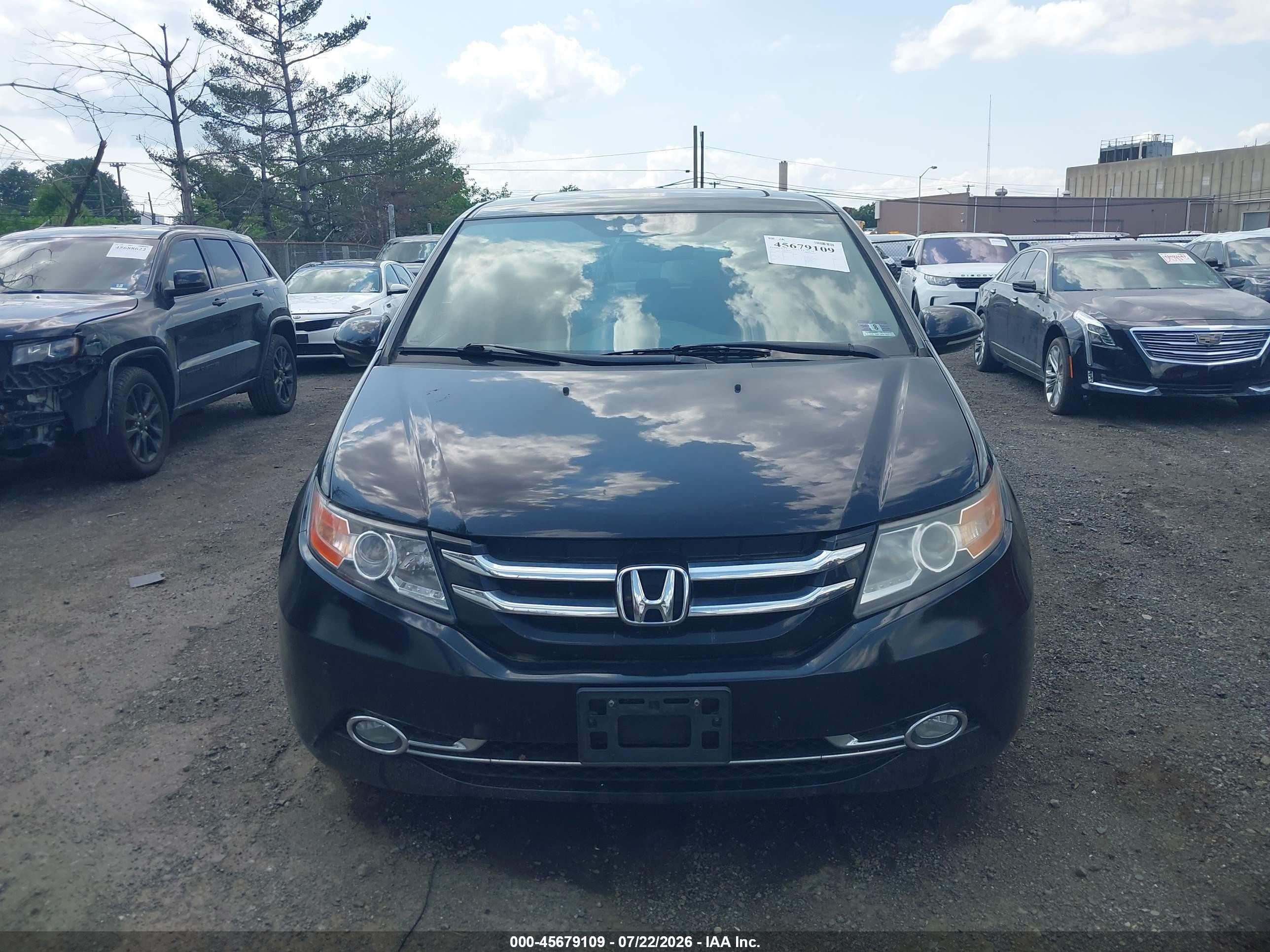 2015 Honda Odyssey Touring/touring Elite Black vin: 5FNRL5H98FB104339