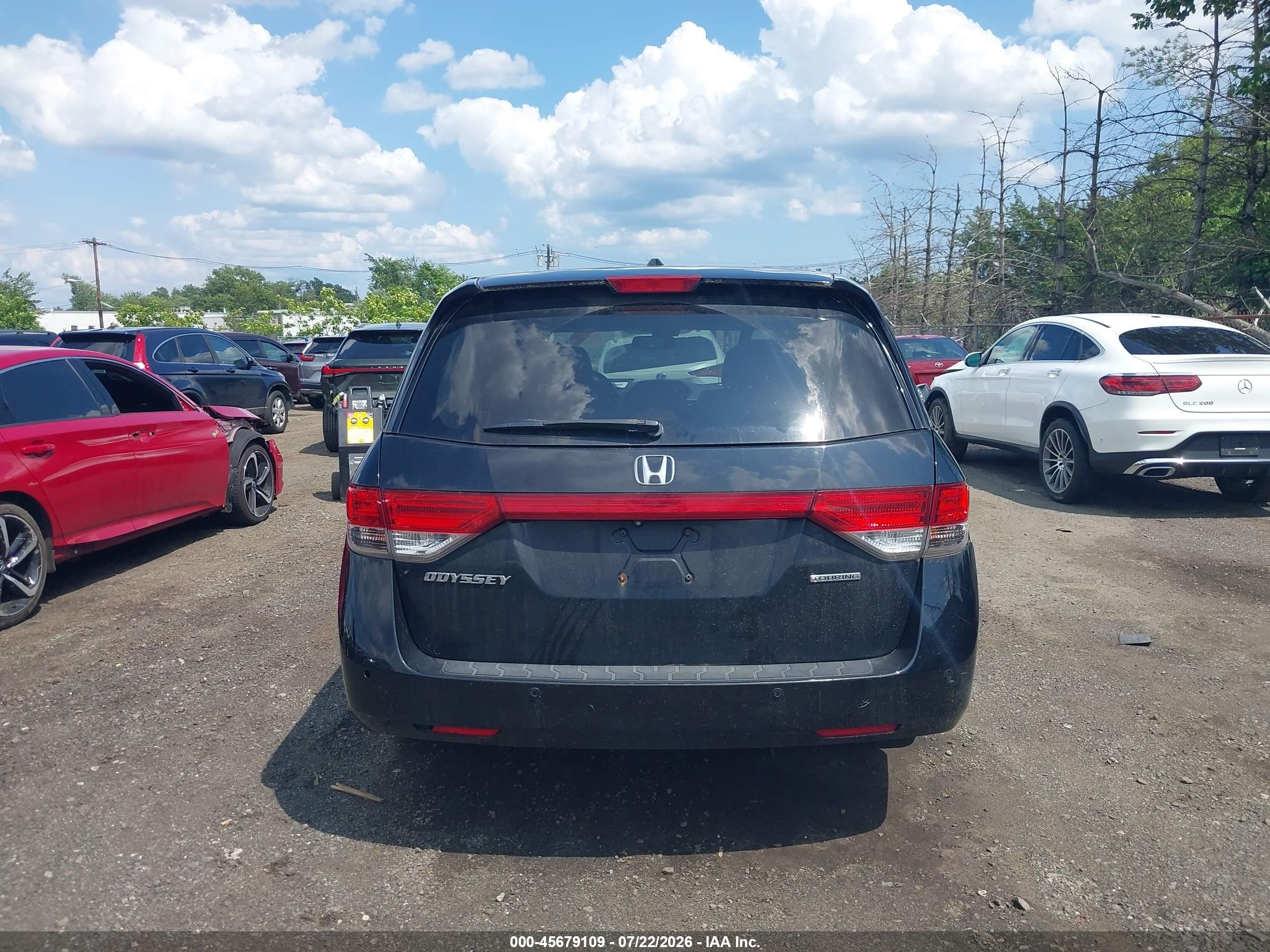 2015 Honda Odyssey Touring/touring Elite Black vin: 5FNRL5H98FB104339
