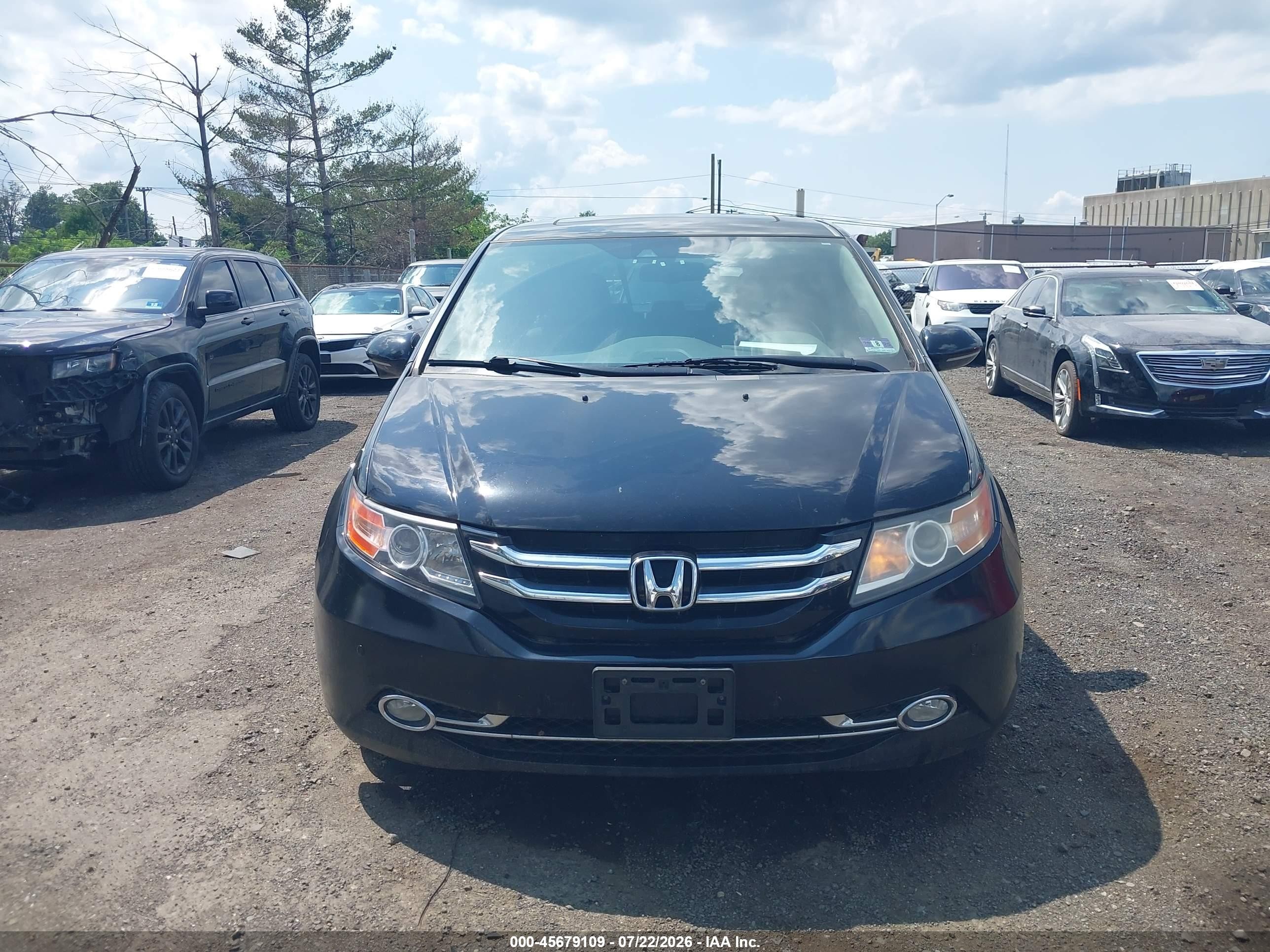 2015 Honda Odyssey Touring/touring Elite Black vin: 5FNRL5H98FB104339