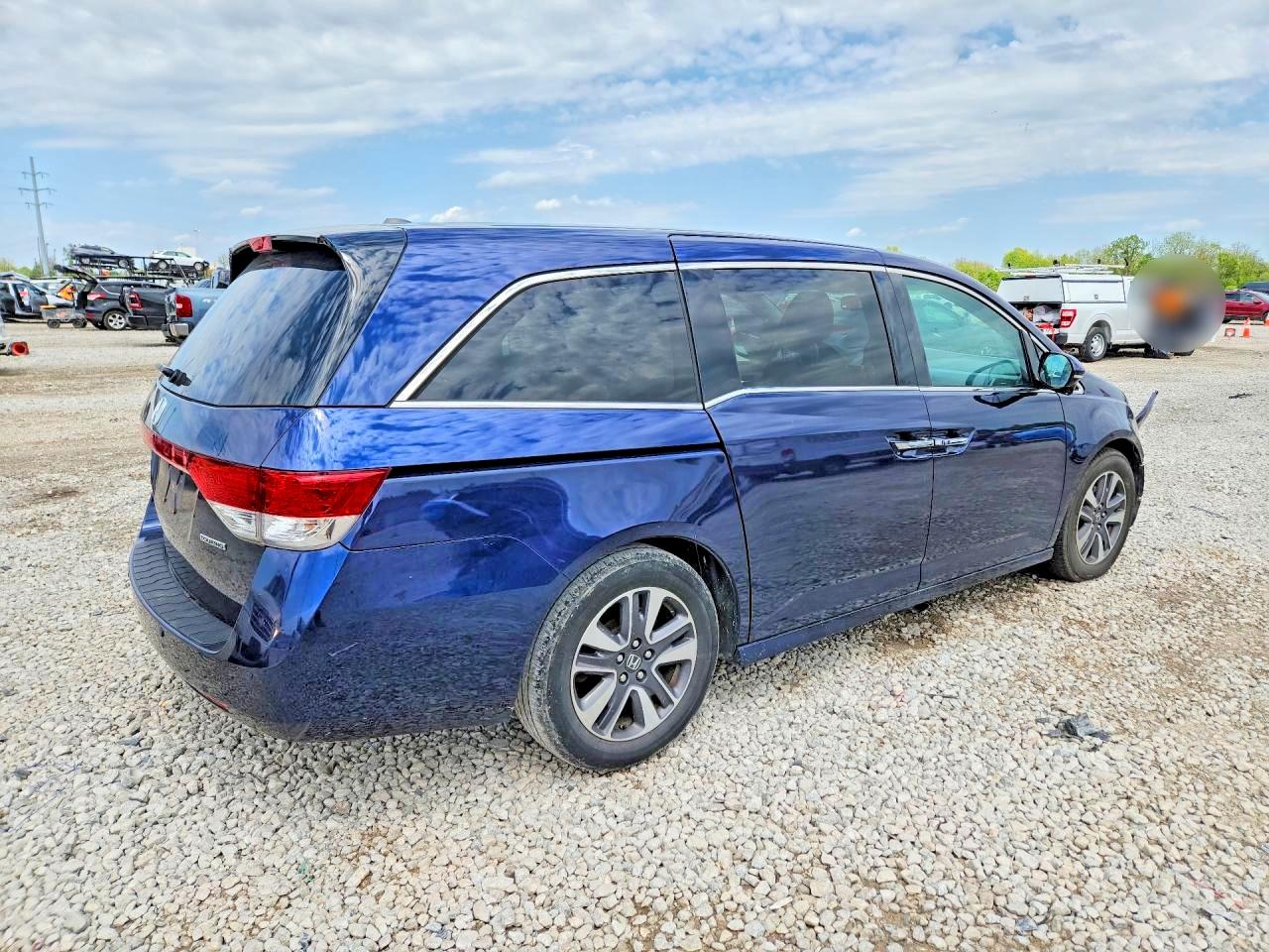2016 Honda Odyssey Touring Синий vin: 5FNRL5H98GB083641
