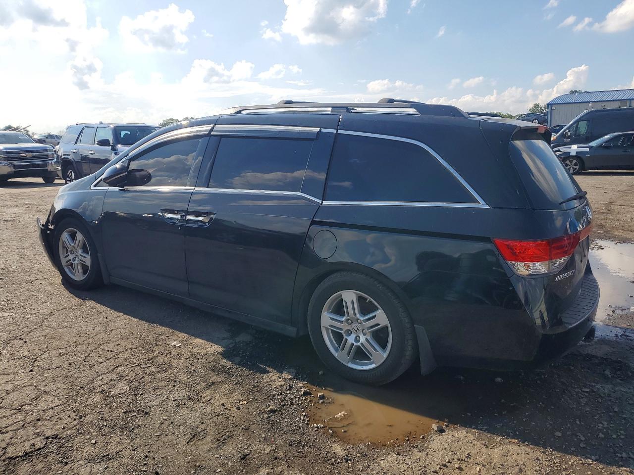 2011 Honda Odyssey Touring Black vin: 5FNRL5H99BB011209