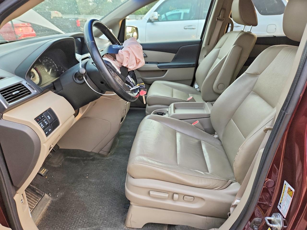 2011 Honda Odyssey Touring Темно-бордовый vin: 5FNRL5H99BB013414