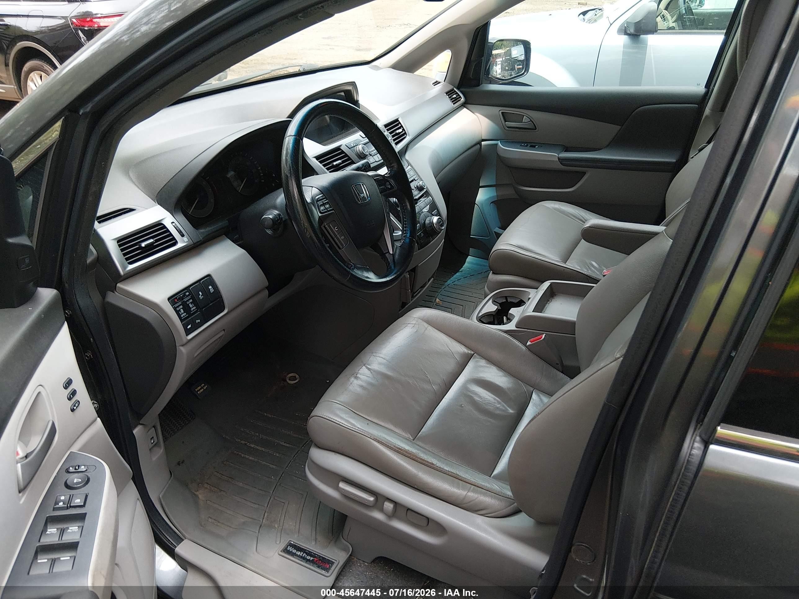 2011 Honda Odyssey Touring/touring Elite Gray vin: 5FNRL5H99BB016491