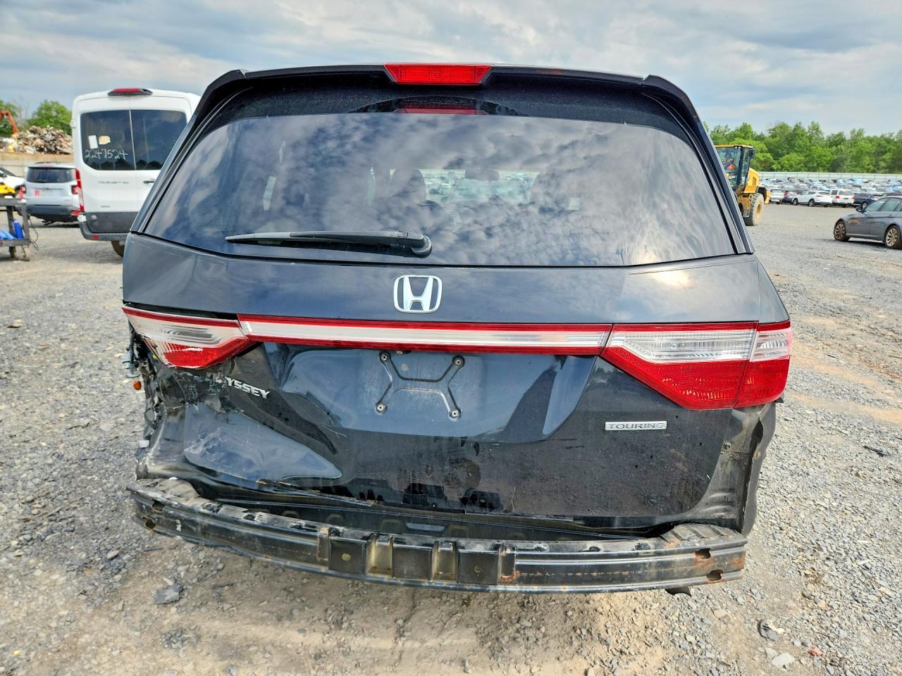 2011 Honda Odyssey Touring Black vin: 5FNRL5H99BB019908