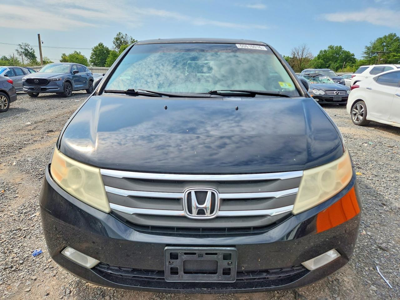 2011 Honda Odyssey Touring Black vin: 5FNRL5H99BB019908