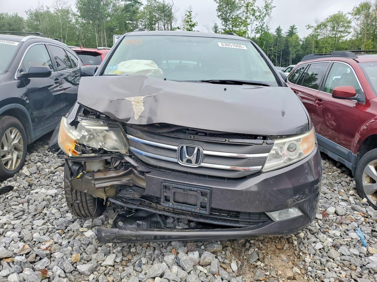 2011 Honda Odyssey Touring Gray vin: 5FNRL5H99BB089523