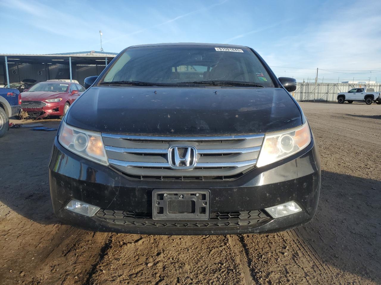 2011 Honda Odyssey Touring Black vin: 5FNRL5H99BB091532