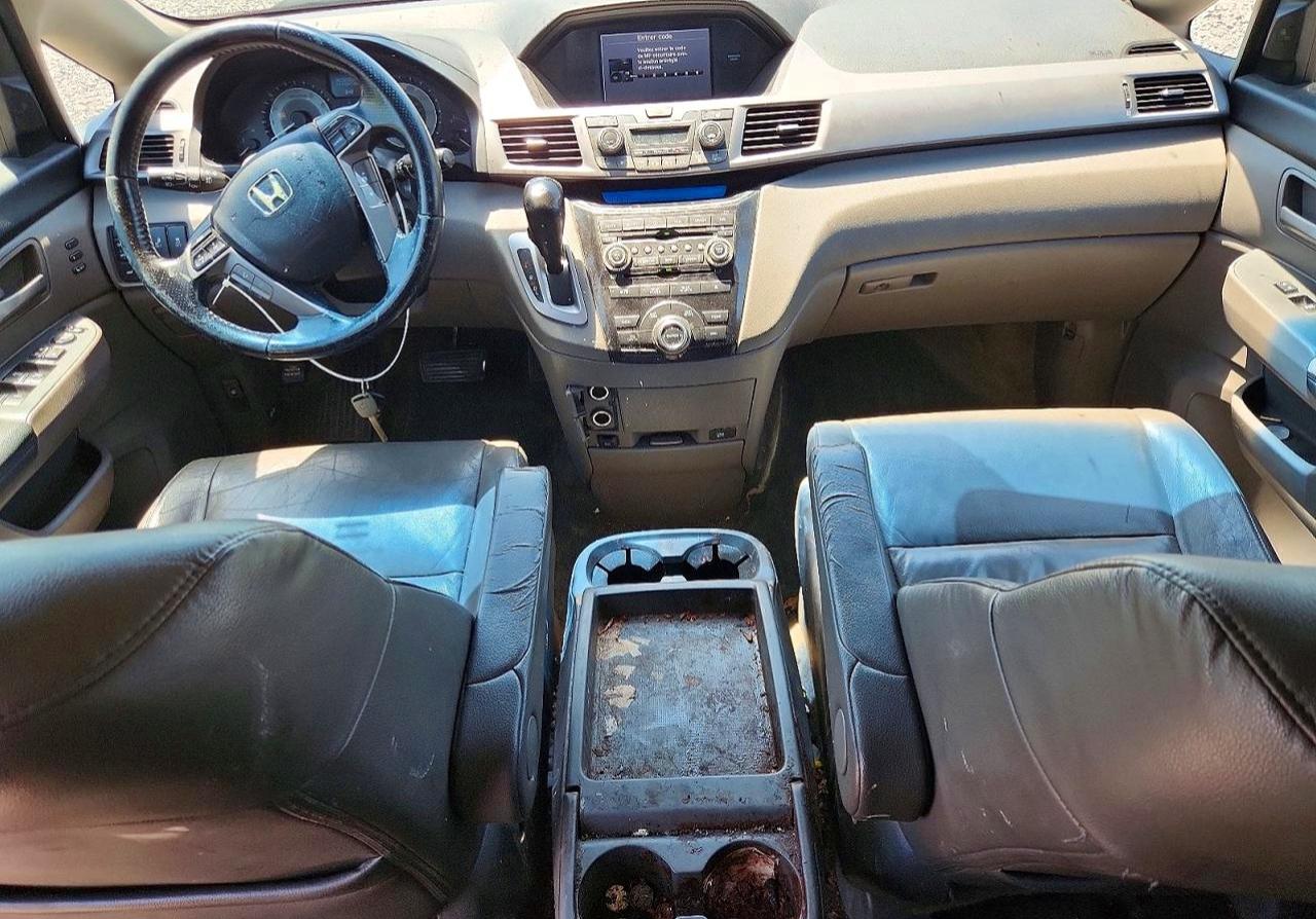 2011 Honda Odyssey Touring Black vin: 5FNRL5H99BB093572