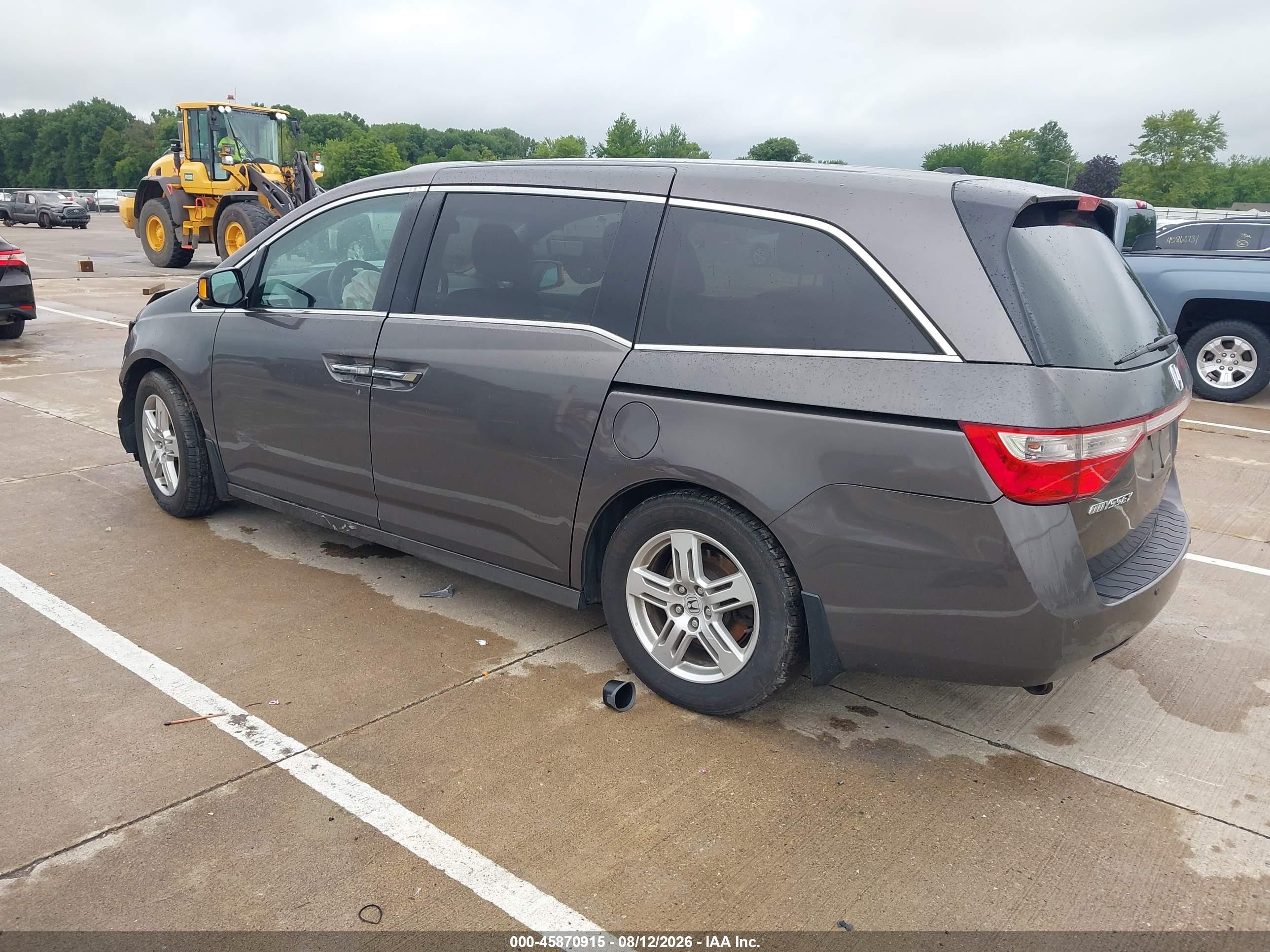 2011 Honda Odyssey Touring/touring Elite Gray vin: 5FNRL5H99BB104585