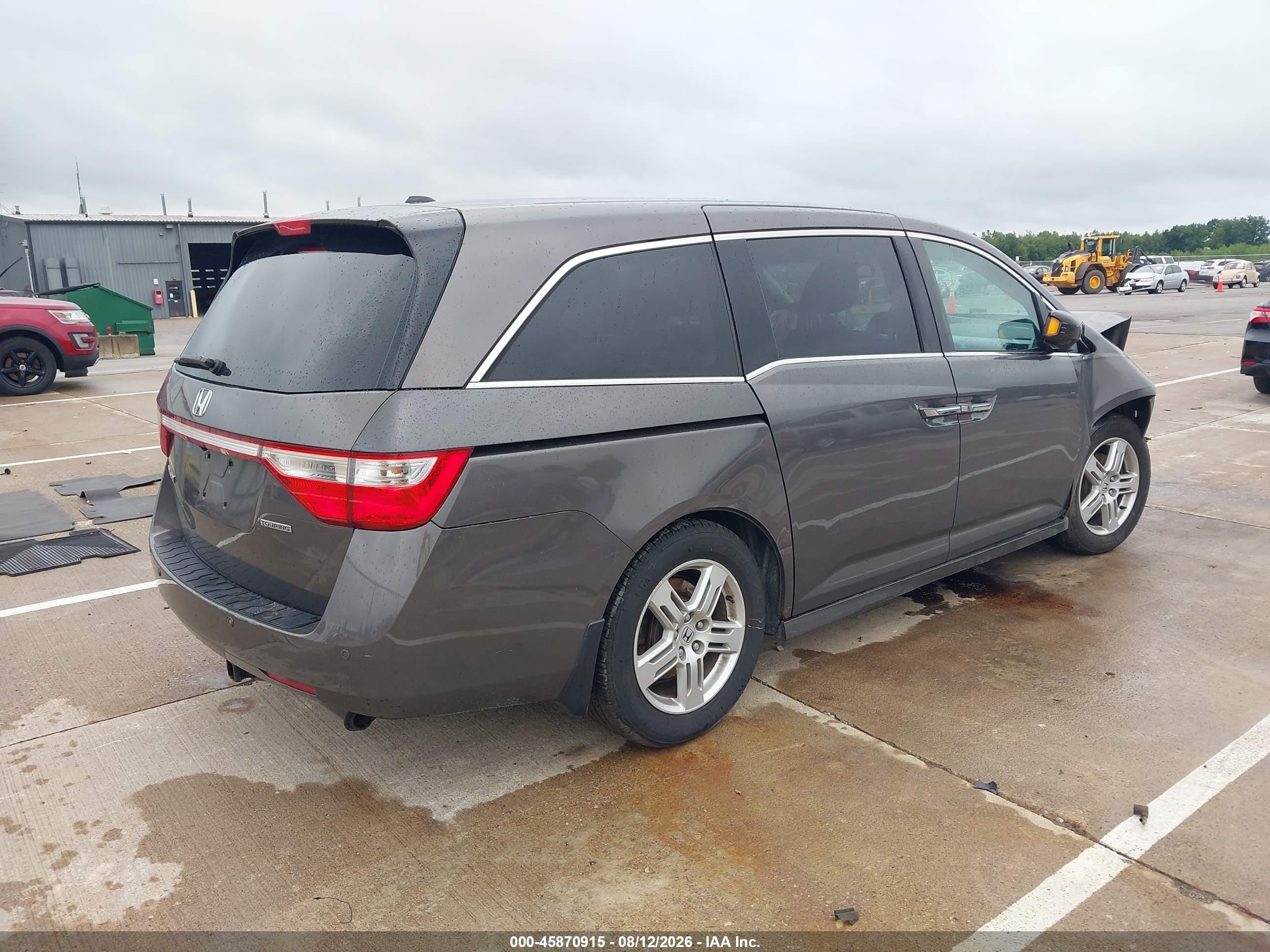 2011 Honda Odyssey Touring/touring Elite Gray vin: 5FNRL5H99BB104585