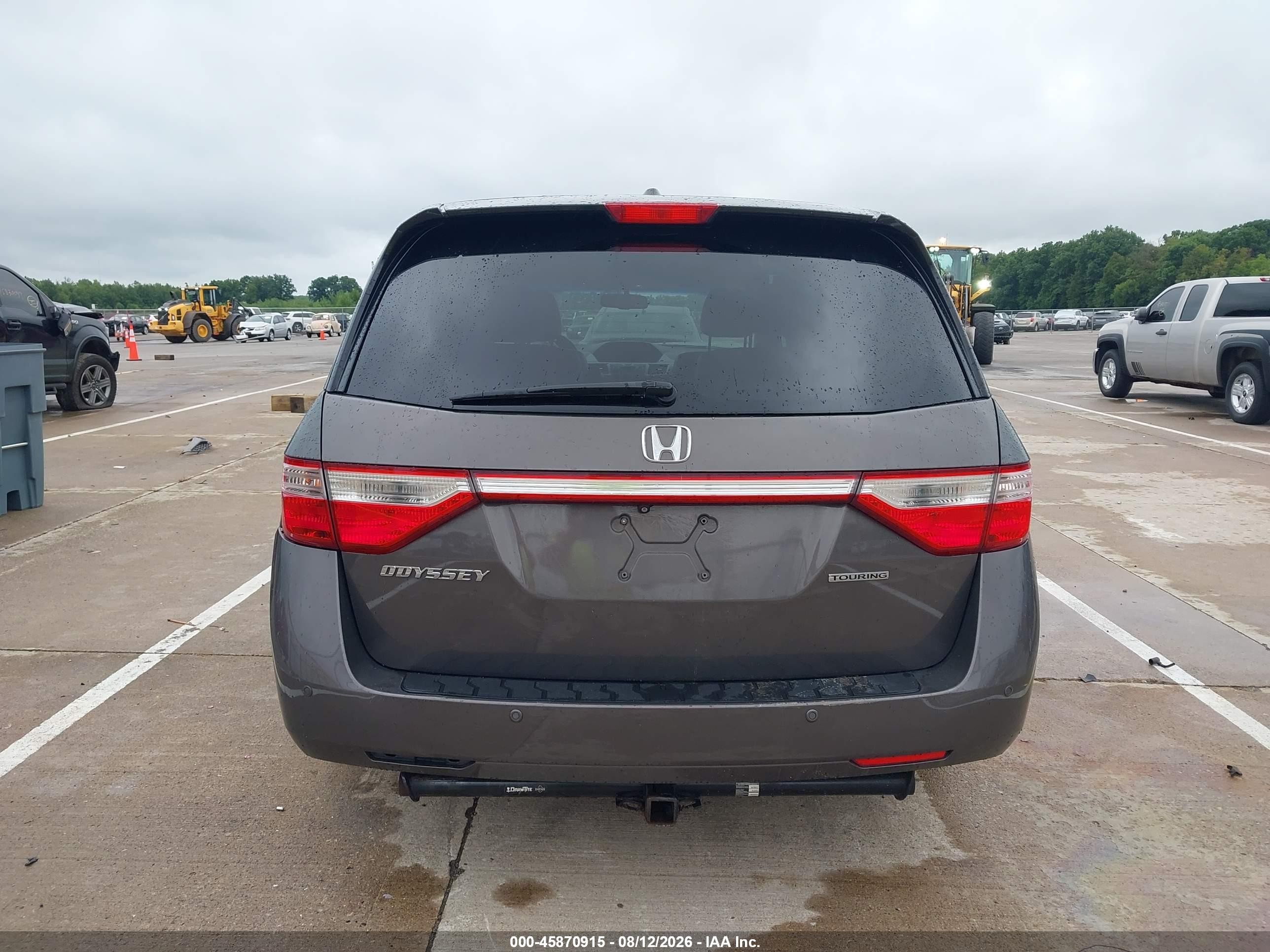2011 Honda Odyssey Touring/touring Elite Gray vin: 5FNRL5H99BB104585