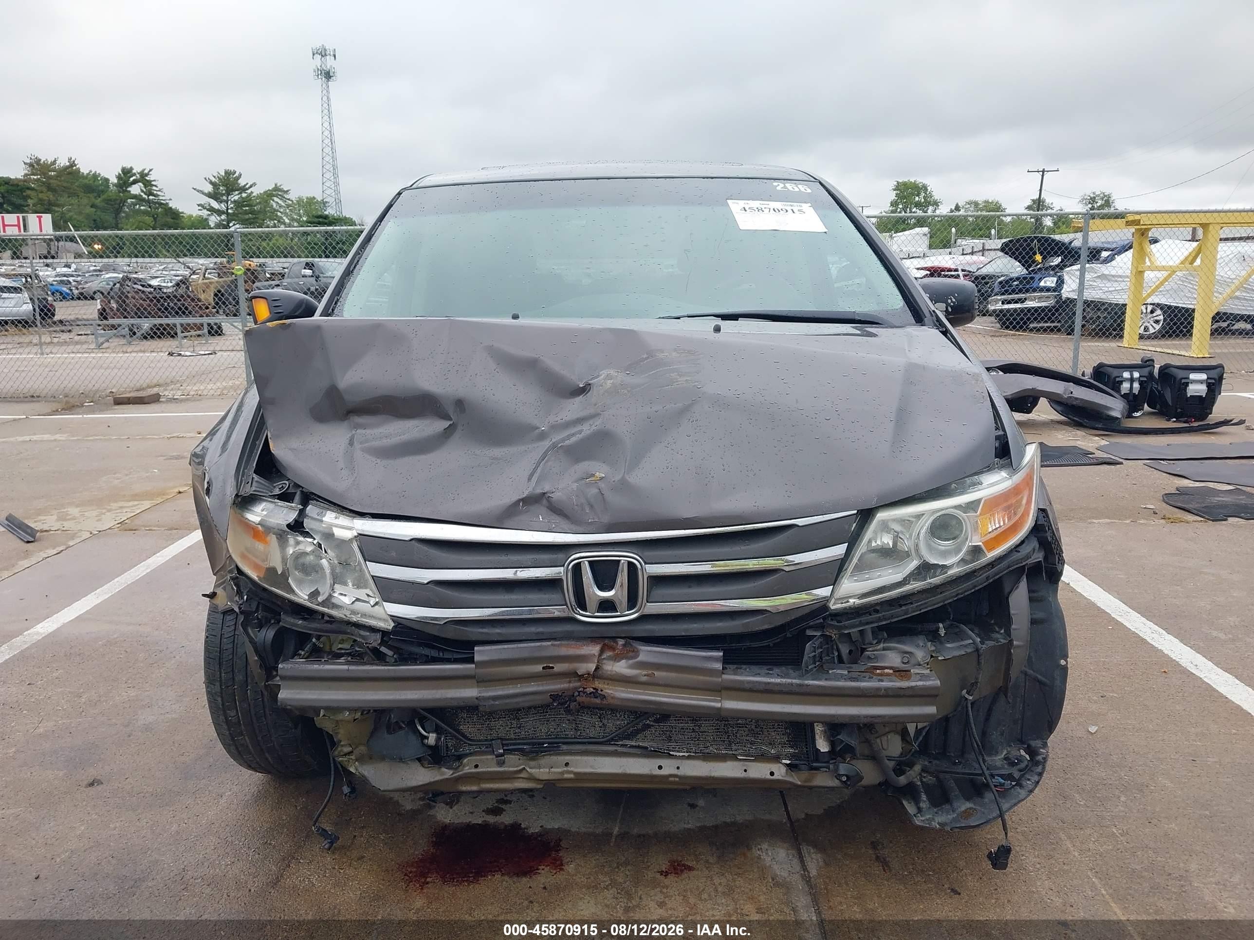 2011 Honda Odyssey Touring/touring Elite Gray vin: 5FNRL5H99BB104585