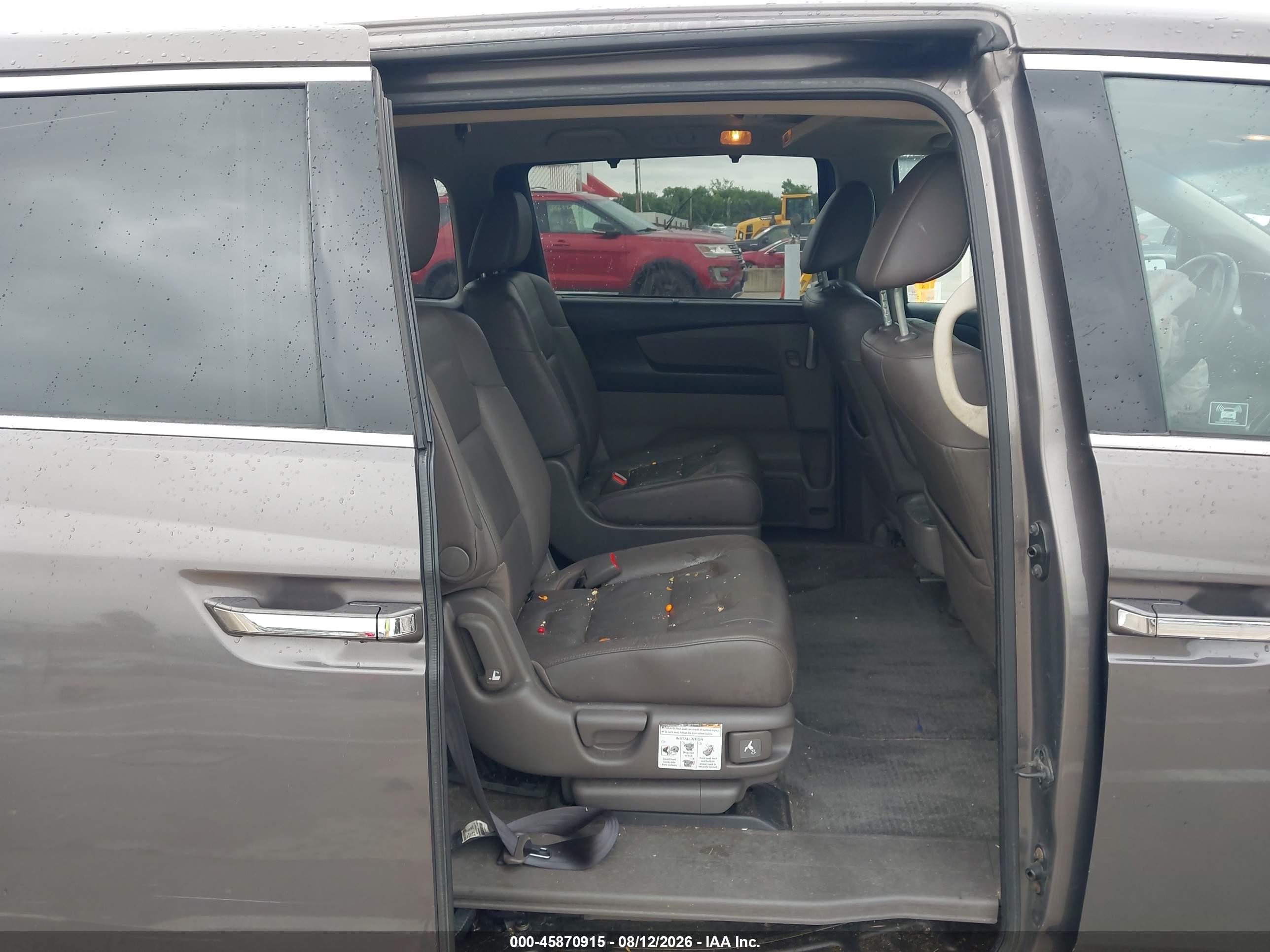 2011 Honda Odyssey Touring/touring Elite Gray vin: 5FNRL5H99BB104585