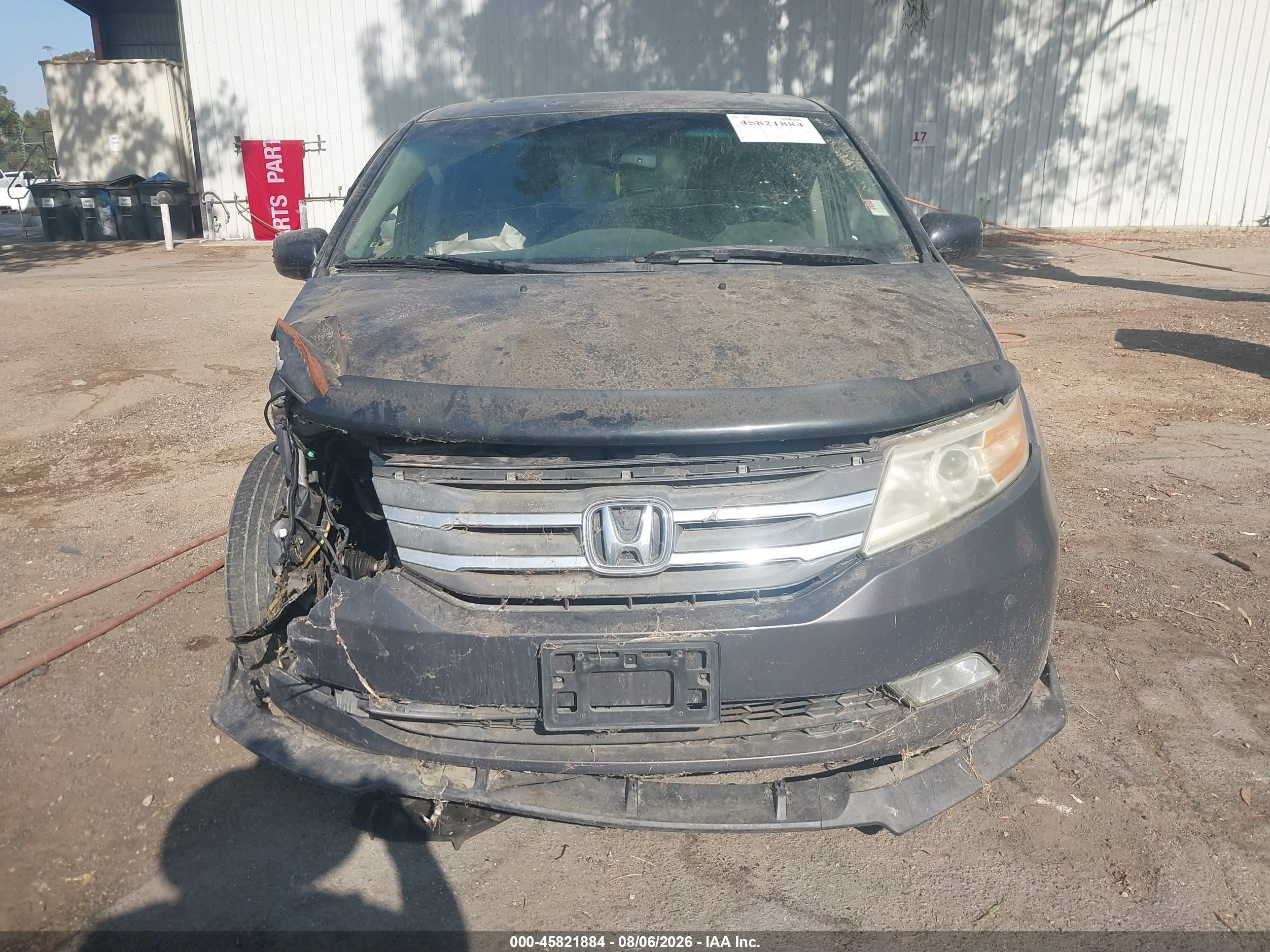2012 Honda Odyssey Touring/touring Elite Gray vin: 5FNRL5H99CB004438