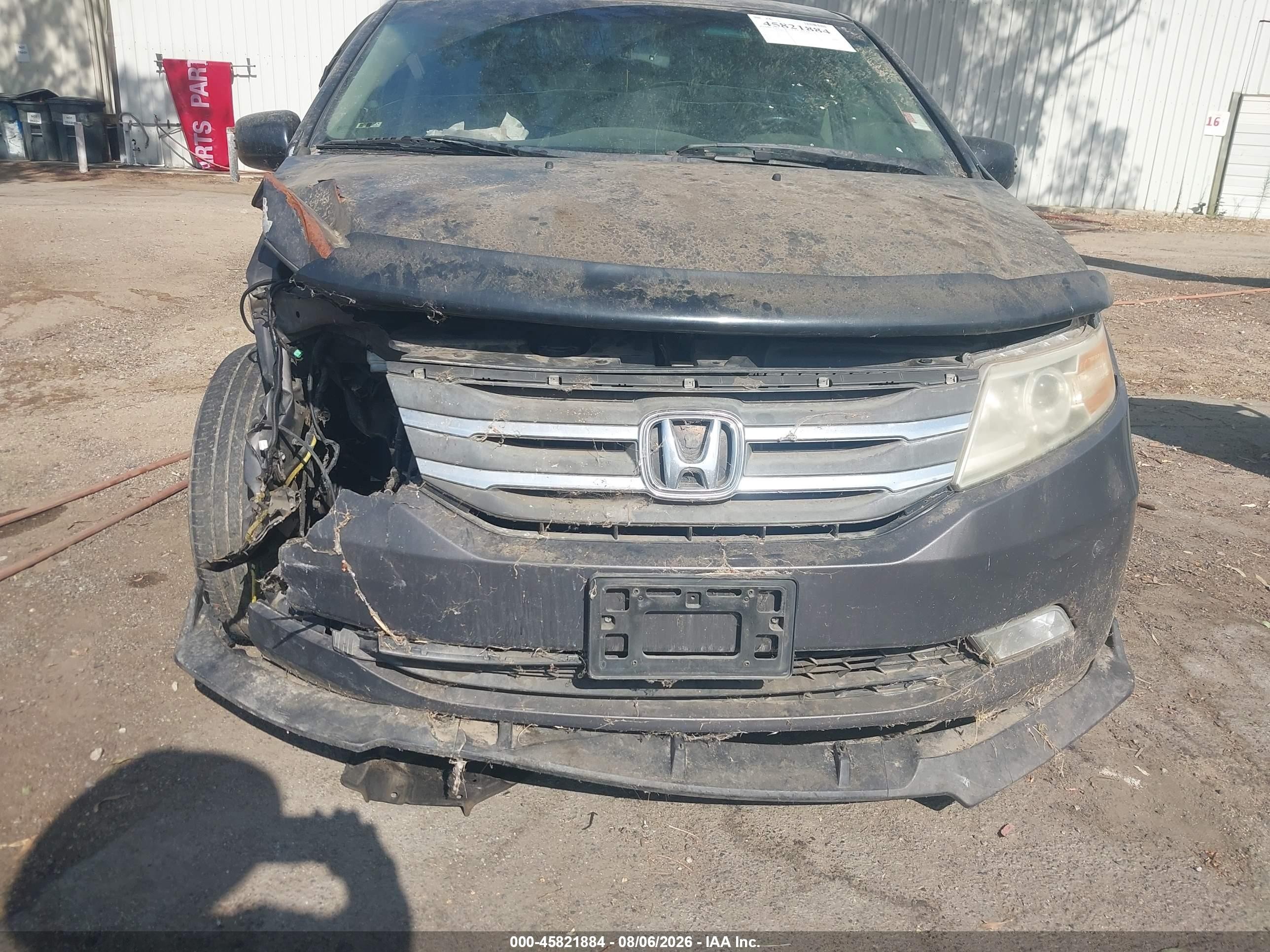 2012 Honda Odyssey Touring/touring Elite Gray vin: 5FNRL5H99CB004438