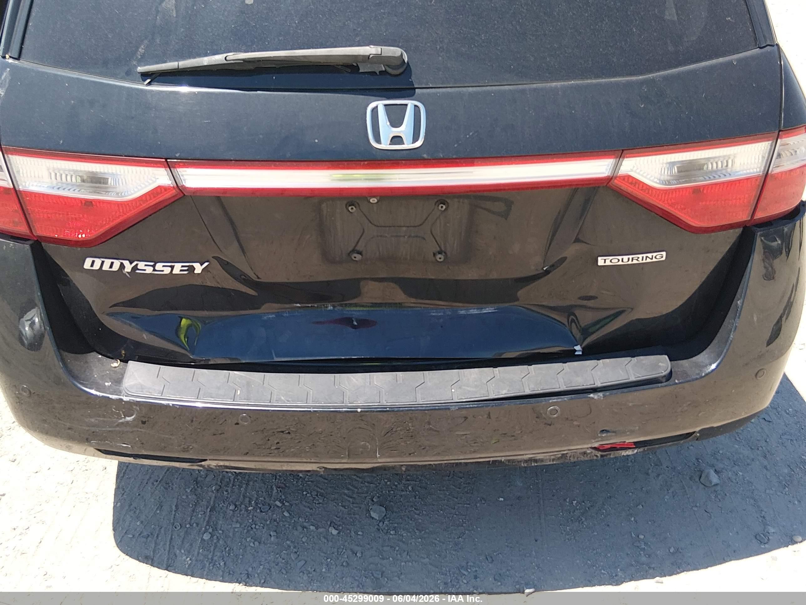 2012 Honda Odyssey Touring/touring Elite Black vin: 5FNRL5H99CB033485