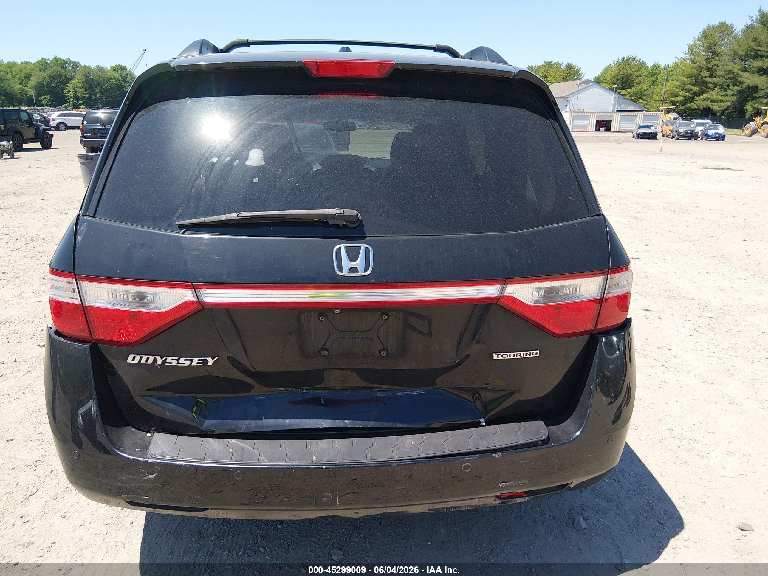 2012 Honda Odyssey Touring/touring Elite Black vin: 5FNRL5H99CB033485