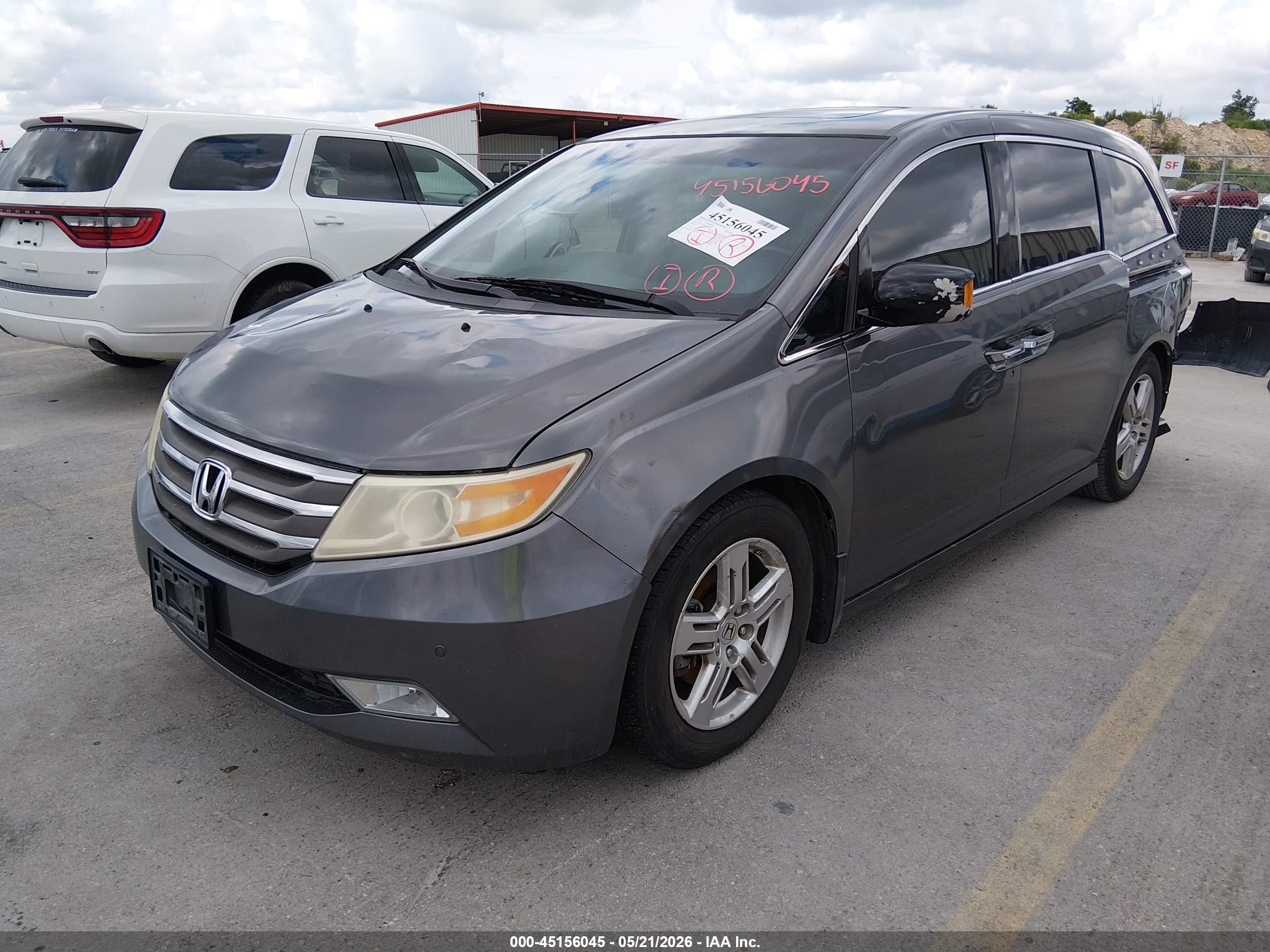 2012 Honda Odyssey Touring/touring Elite Gray vin: 5FNRL5H99CB044602