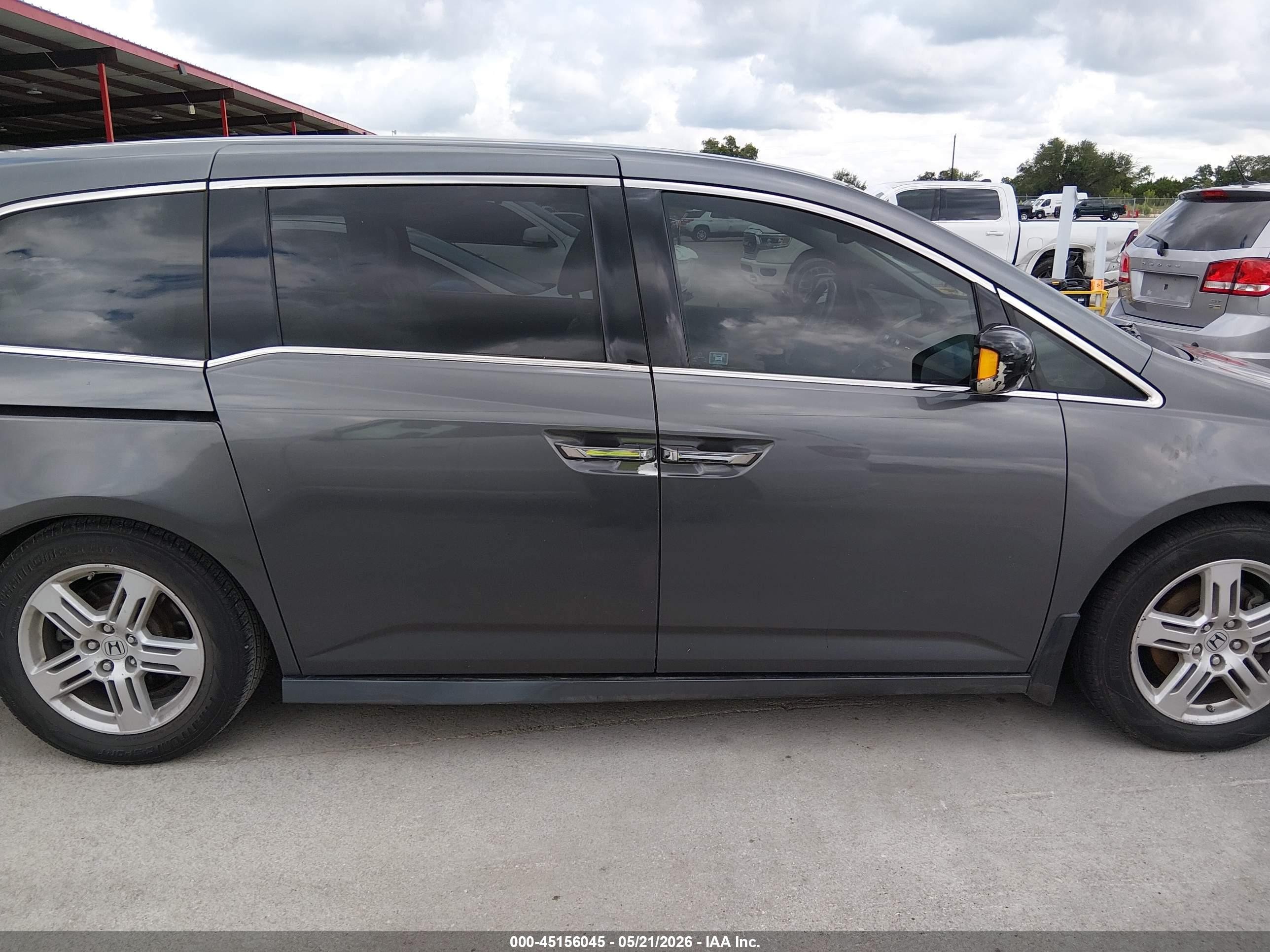 2012 Honda Odyssey Touring/touring Elite Gray vin: 5FNRL5H99CB044602