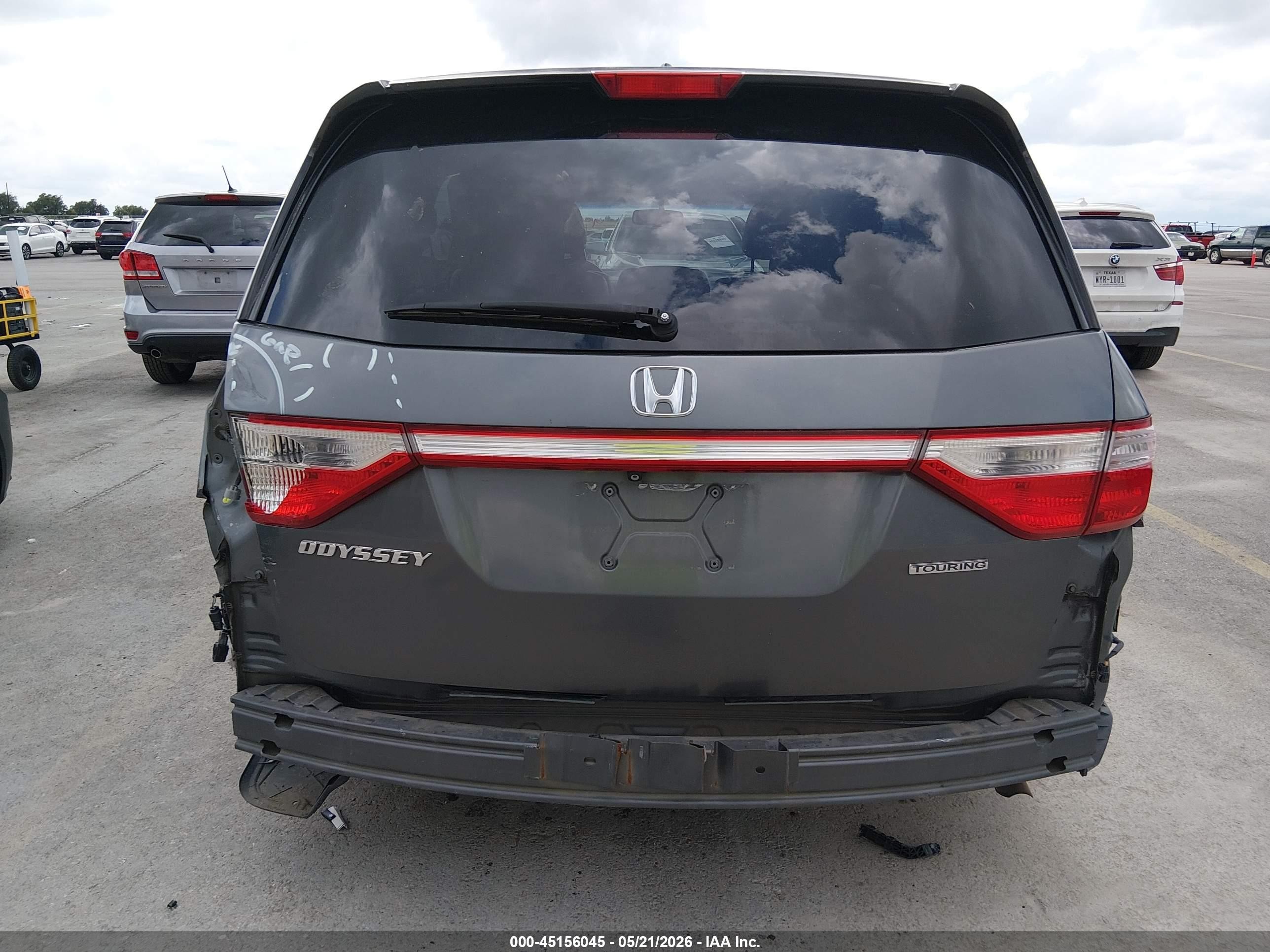 2012 Honda Odyssey Touring/touring Elite Gray vin: 5FNRL5H99CB044602