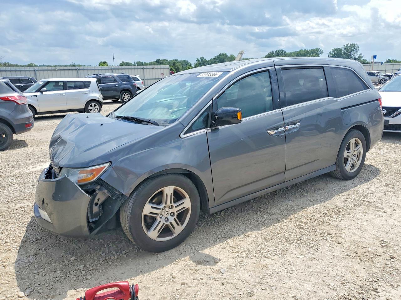 2012 Honda Odyssey Touring Gray vin: 5FNRL5H99CB060105