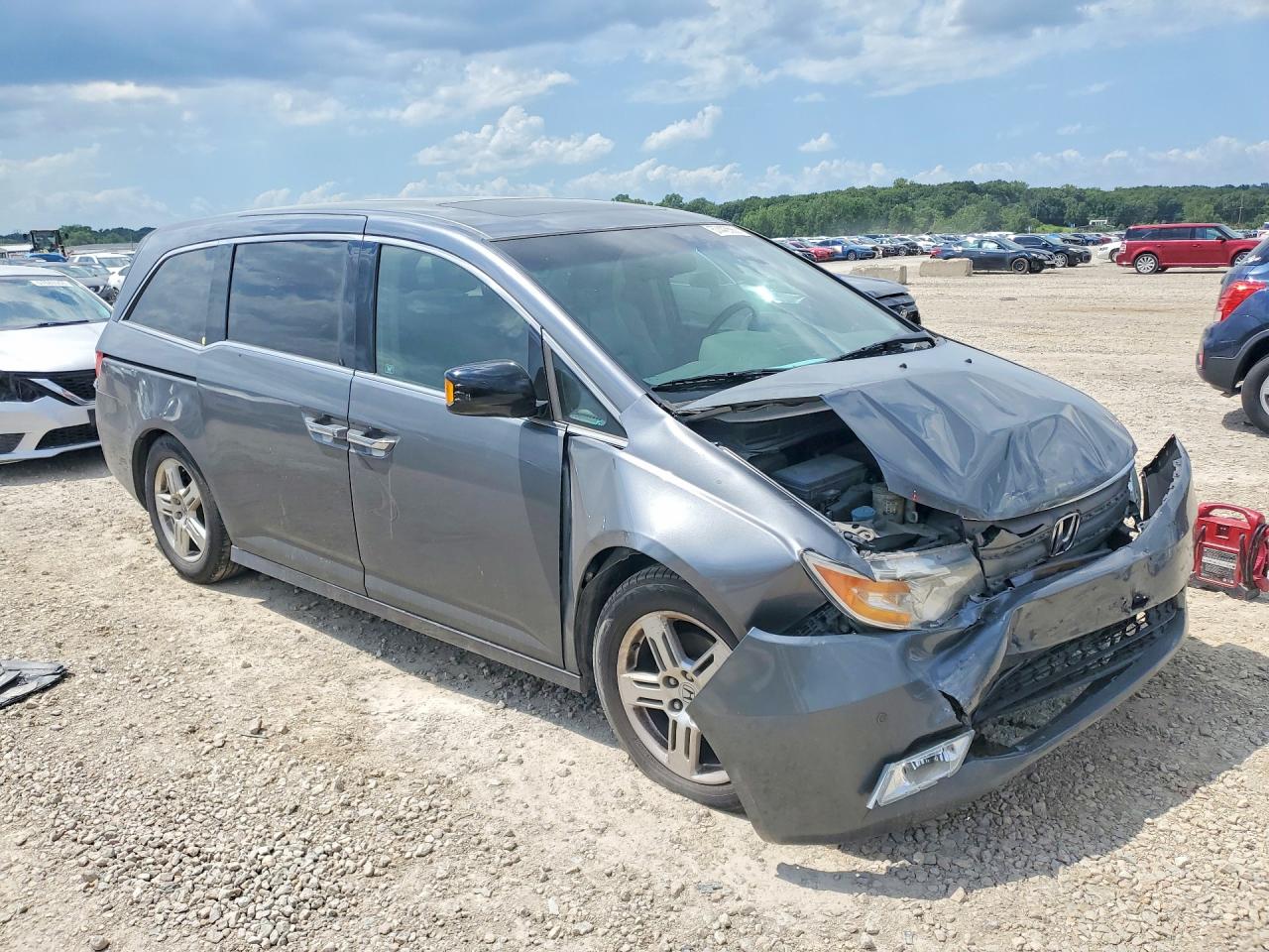 2012 Honda Odyssey Touring Серый vin: 5FNRL5H99CB060105