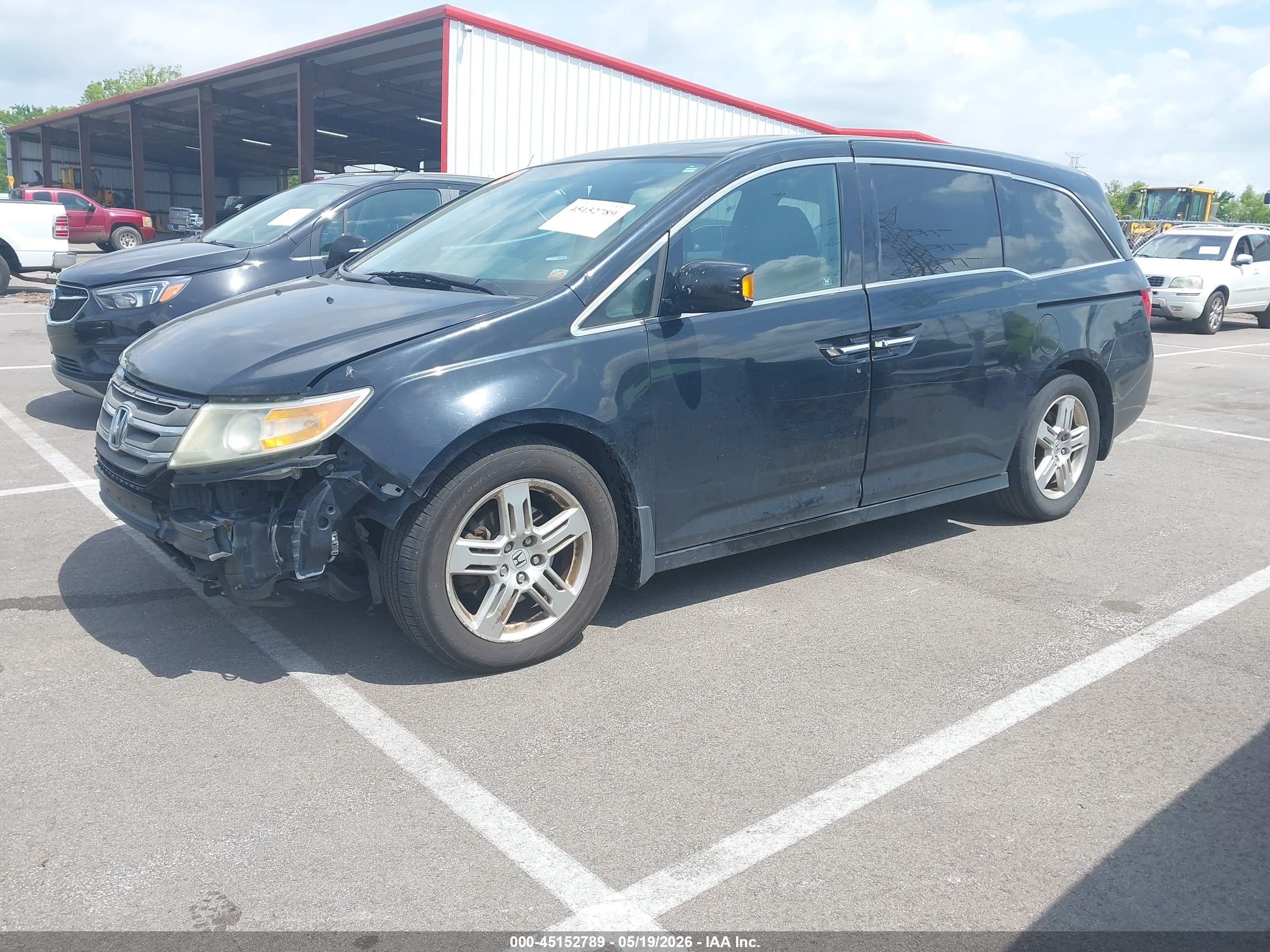 2012 Honda Odyssey Touring/touring Elite Черный vin: 5FNRL5H99CB064090