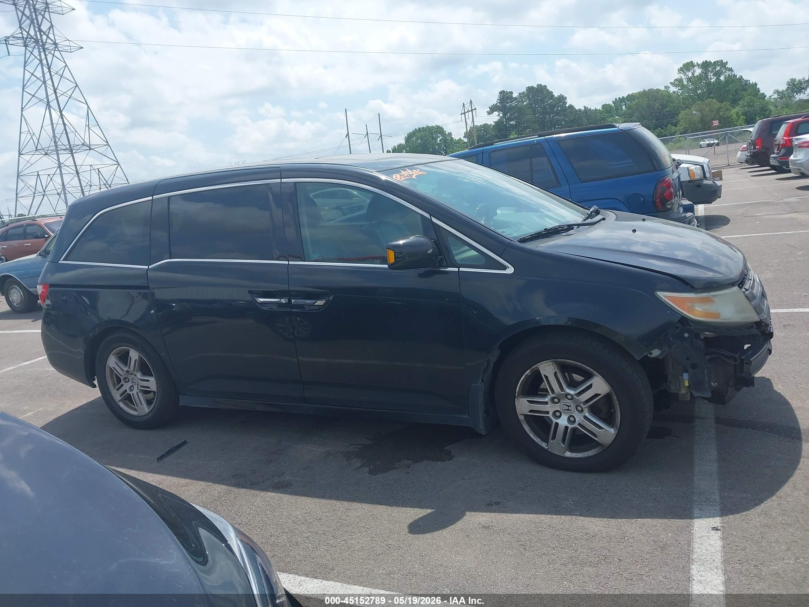 2012 Honda Odyssey Touring/touring Elite Черный vin: 5FNRL5H99CB064090