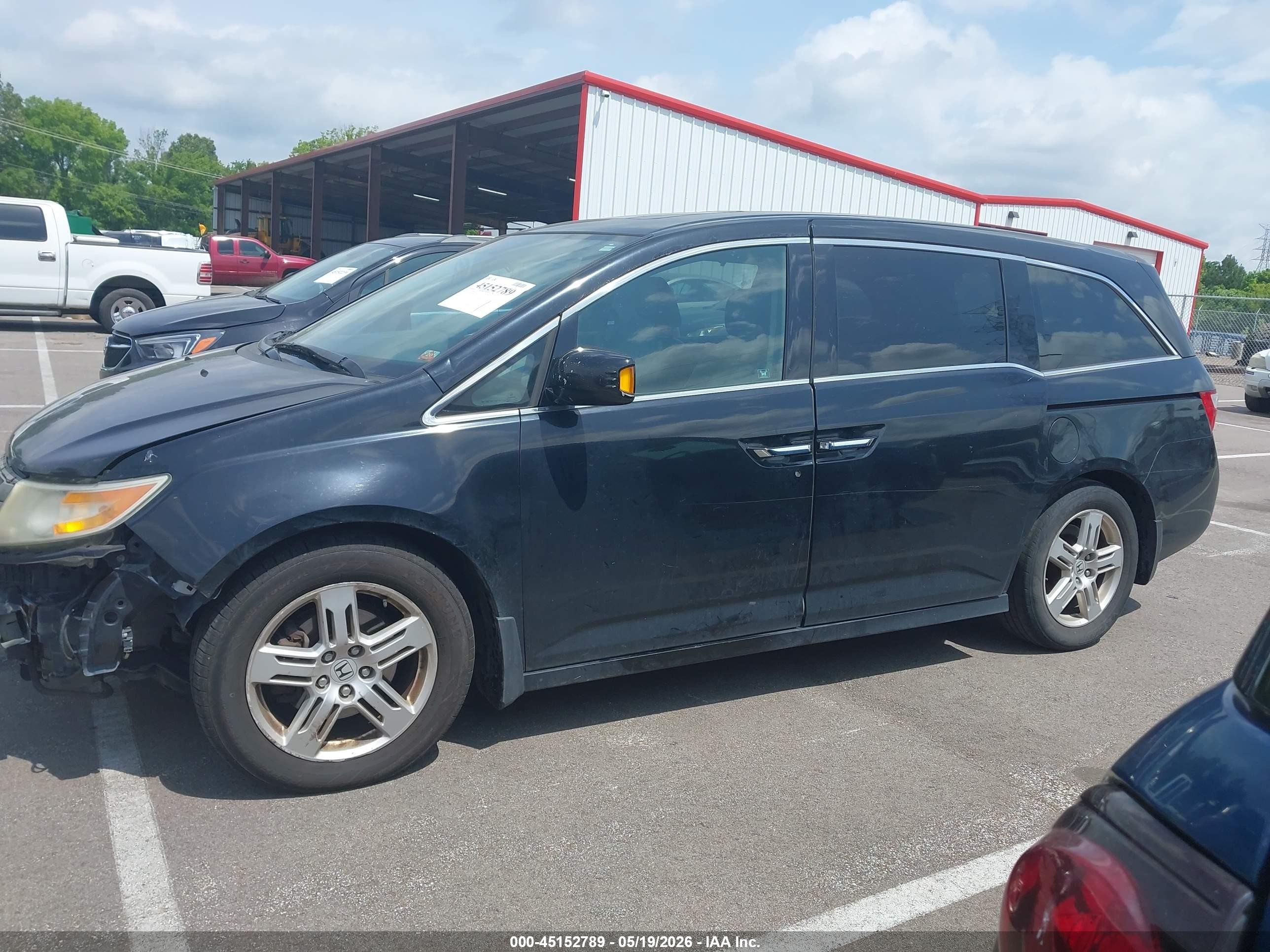 2012 Honda Odyssey Touring/touring Elite Черный vin: 5FNRL5H99CB064090