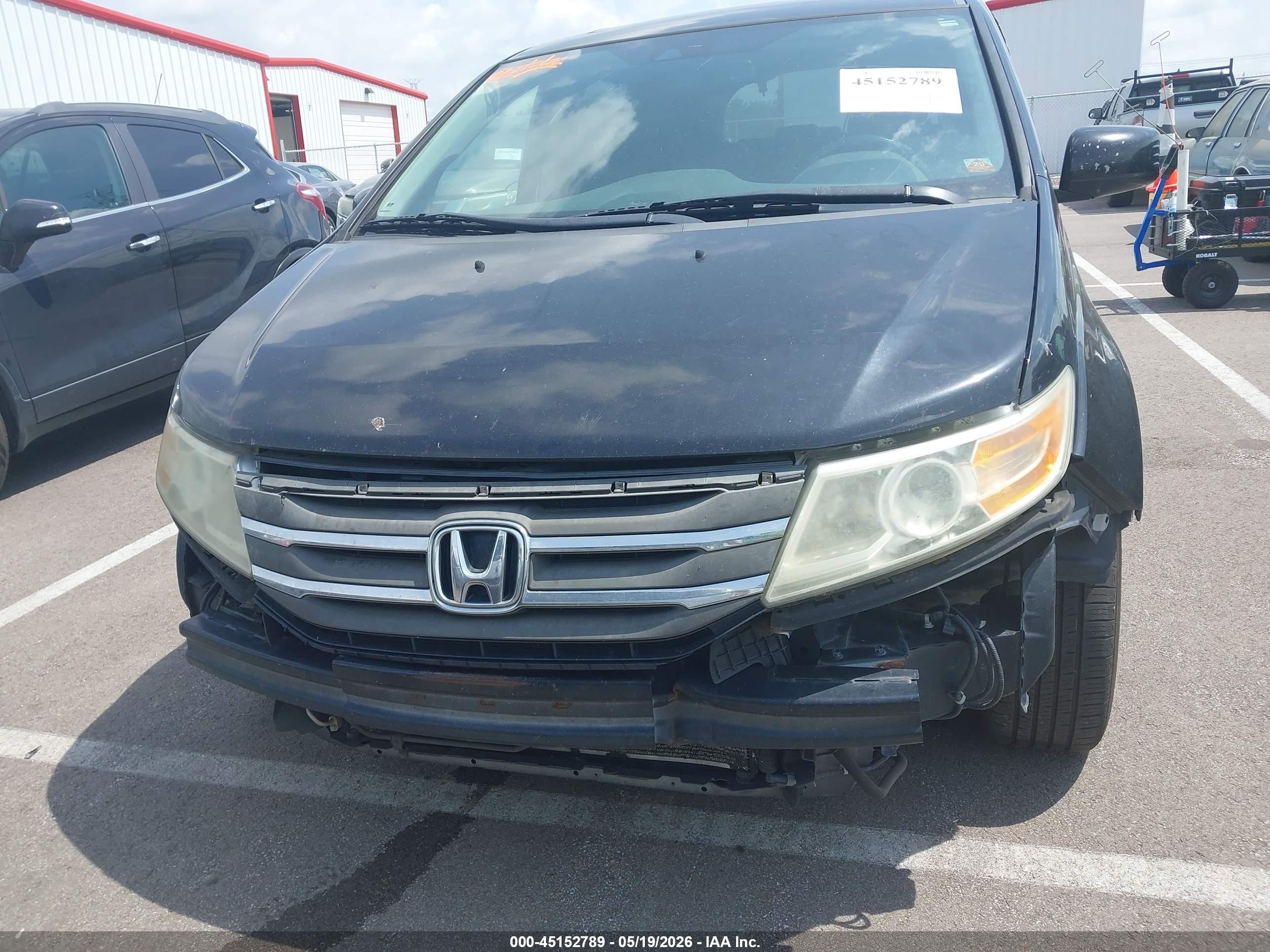2012 Honda Odyssey Touring/touring Elite Черный vin: 5FNRL5H99CB064090