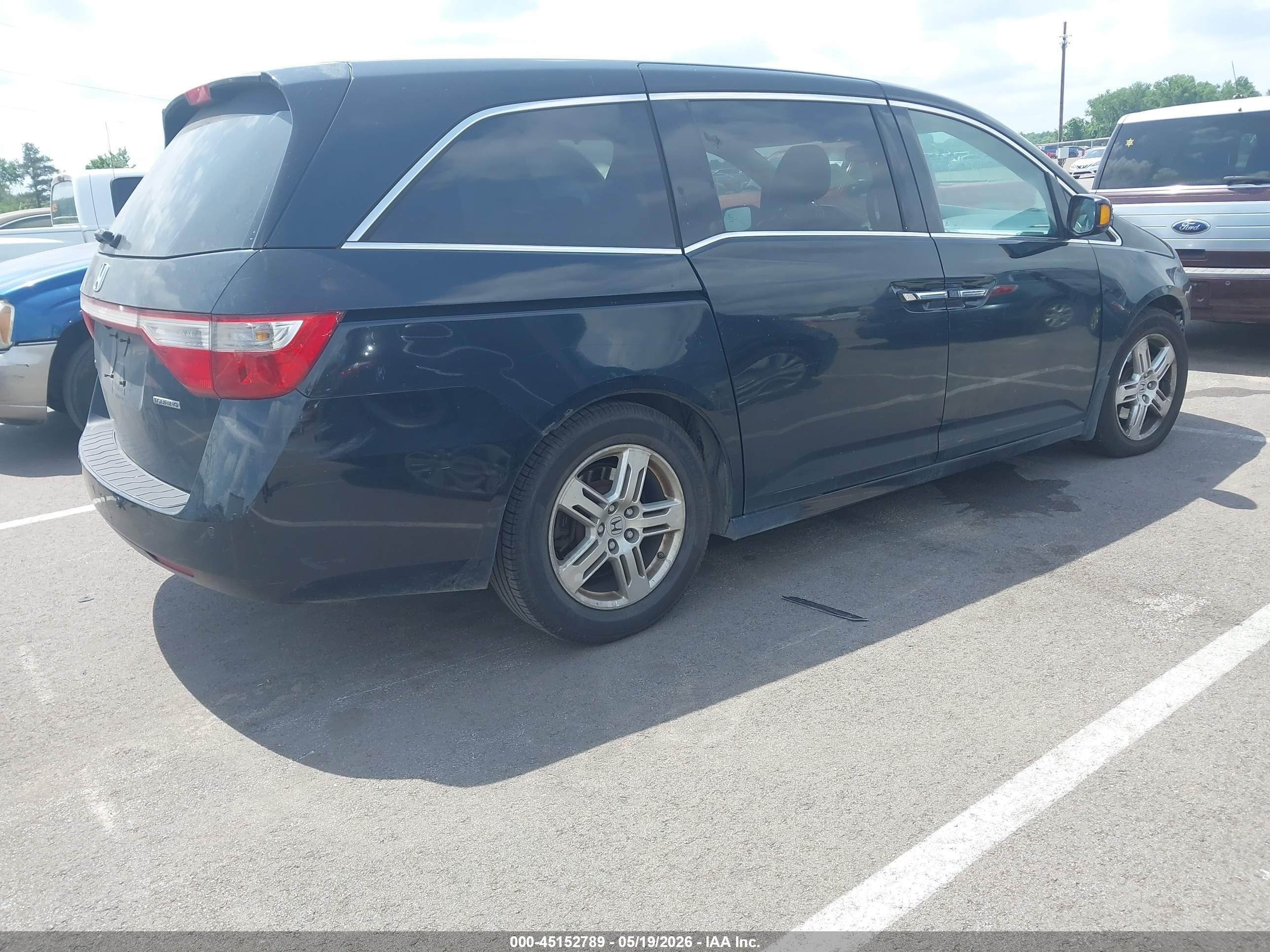 2012 Honda Odyssey Touring/touring Elite Черный vin: 5FNRL5H99CB064090
