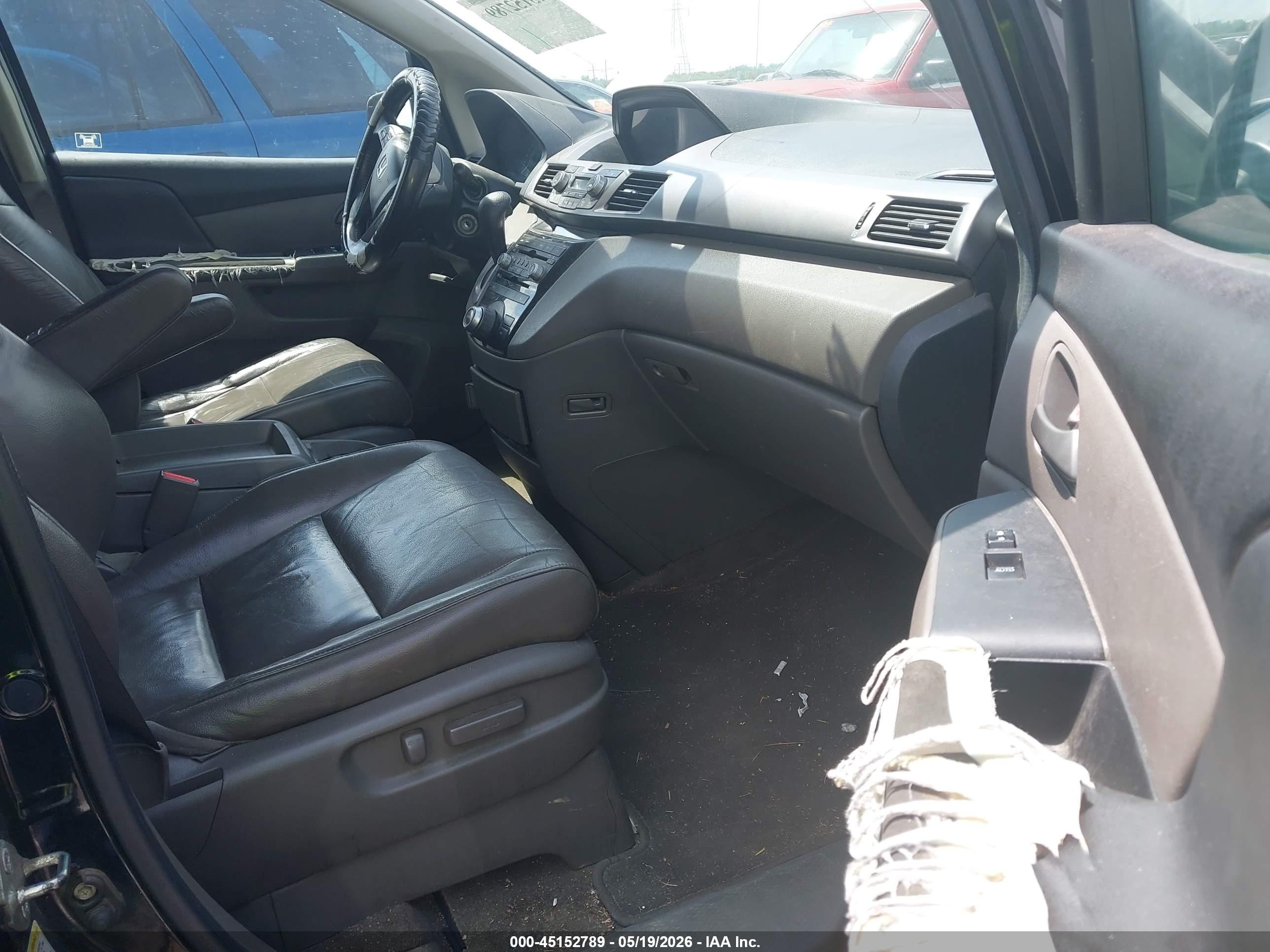 2012 Honda Odyssey Touring/touring Elite Черный vin: 5FNRL5H99CB064090