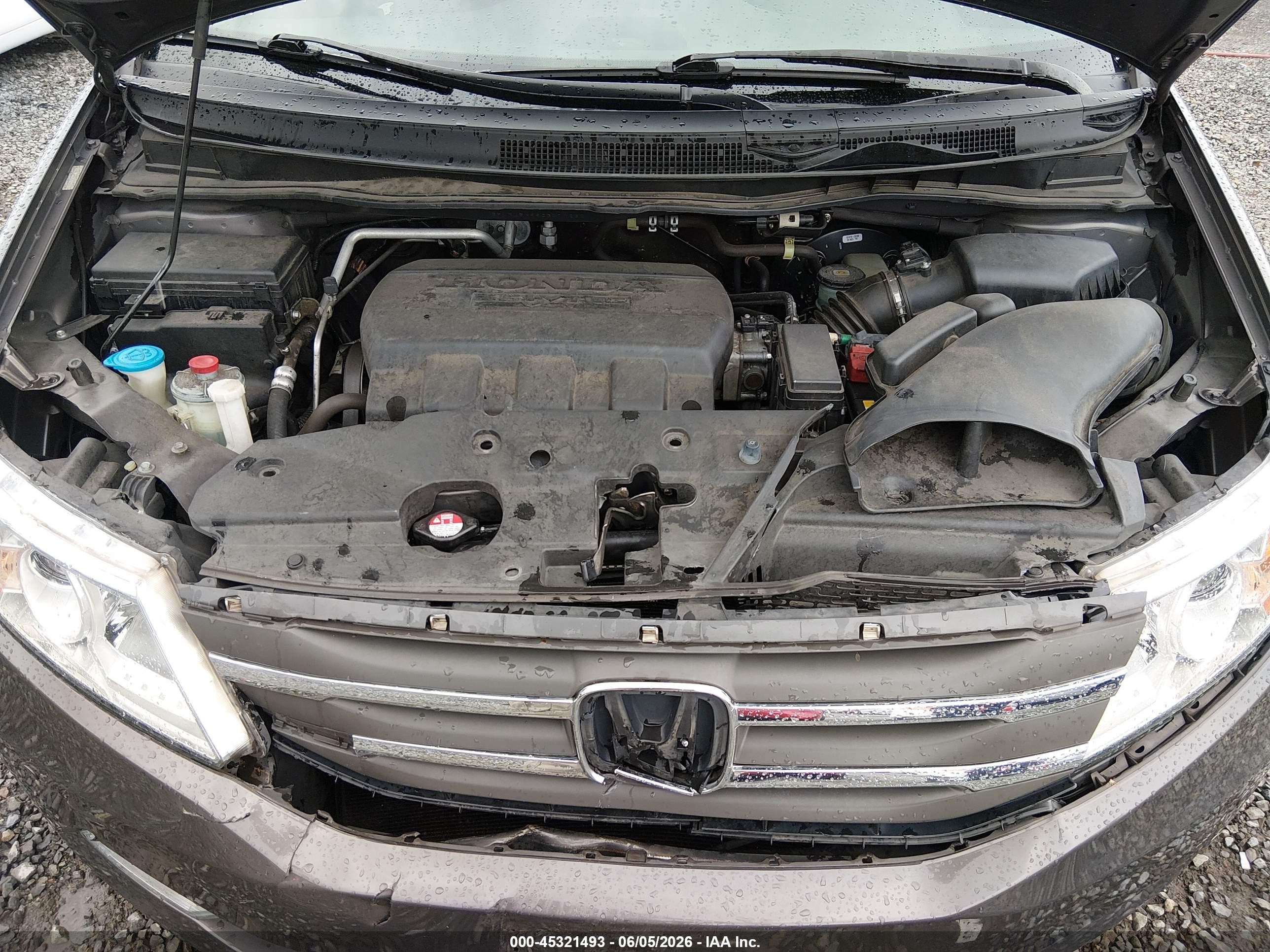 2012 Honda Odyssey Touring/touring Elite Gray vin: 5FNRL5H99CB070262