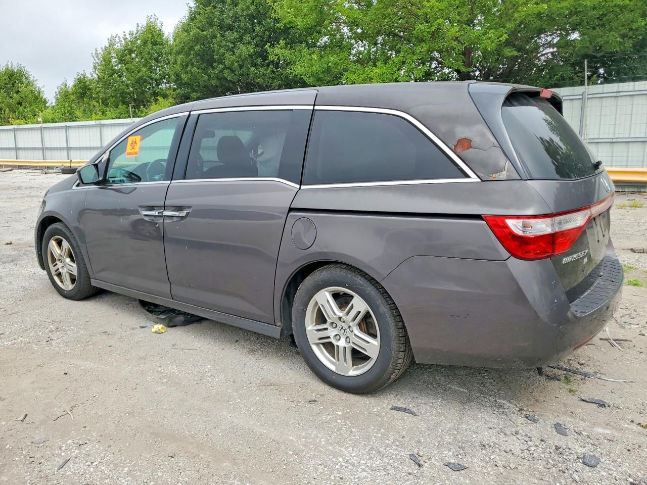 2012 Honda Odyssey Touring Gray vin: 5FNRL5H99CB071718