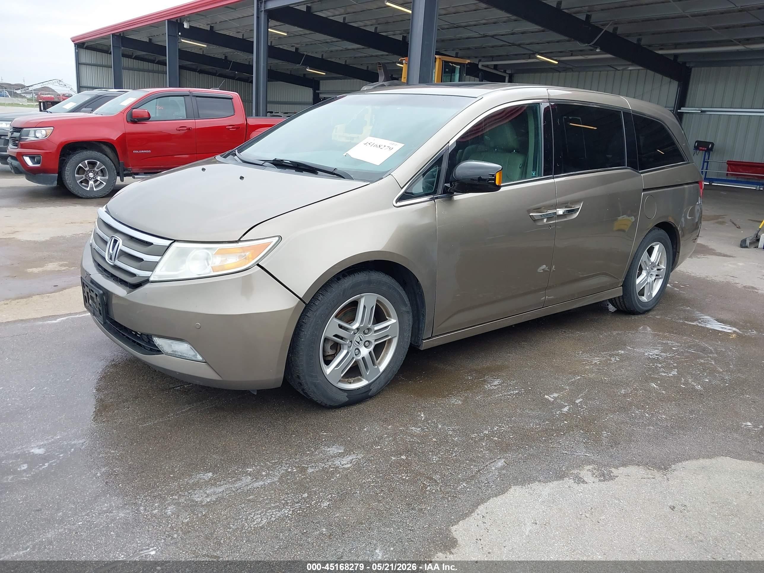 2012 Honda Odyssey Touring/touring Elite Brown vin: 5FNRL5H99CB071962